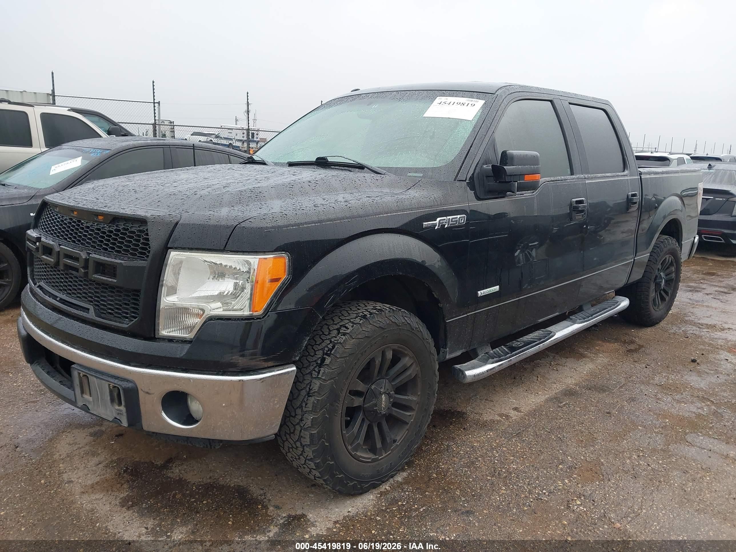 2013 Ford F-150 Xlt Black vin: 1FTFW1CT5DKF36523