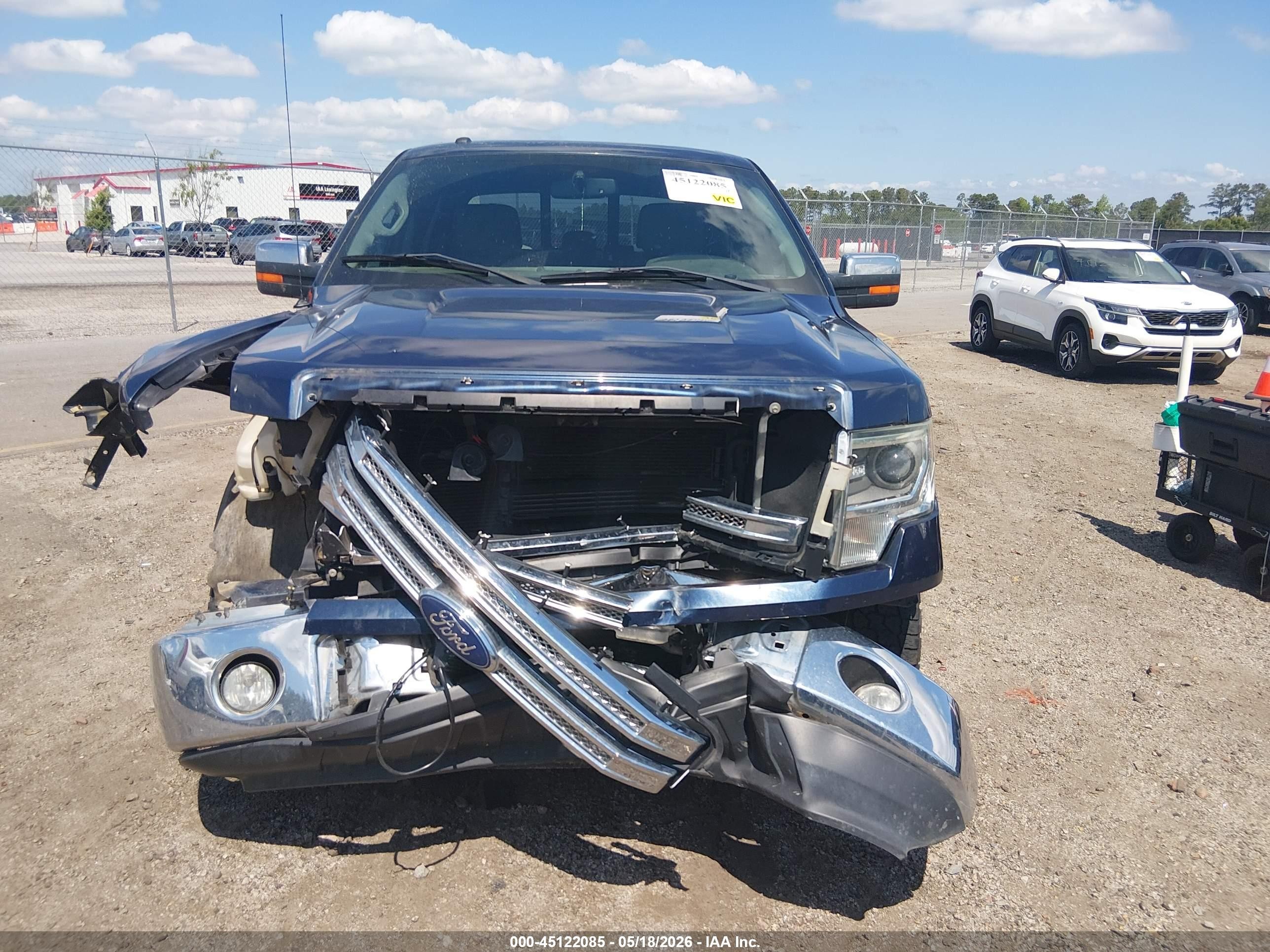2014 Ford F-150 Lariat Blue vin: 1FTFW1CT5EFB49061