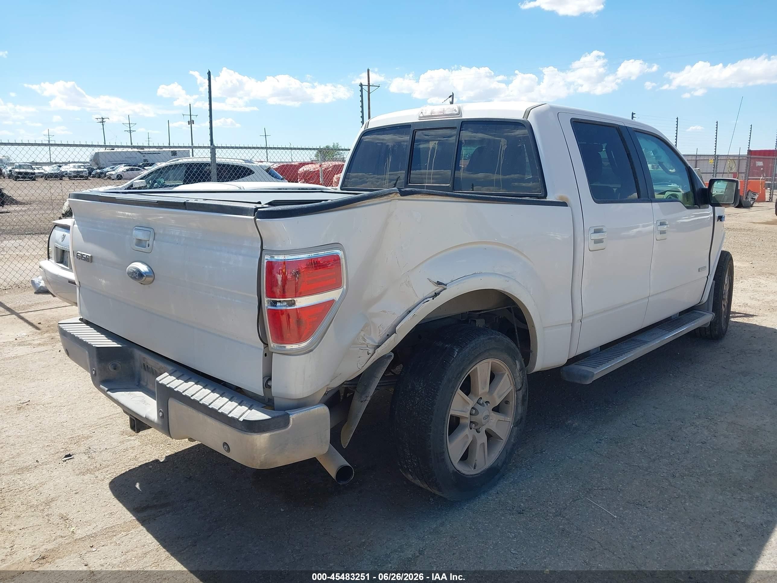 2011 Ford F-150 Fx2/king Ranch/lariat/platinum/xlt White vin: 1FTFW1CT6BFC49486