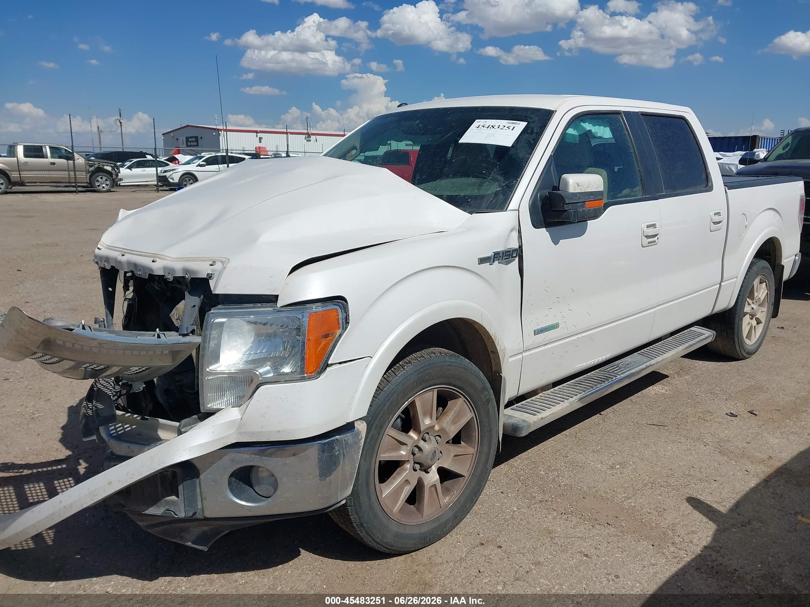 2011 Ford F-150 Fx2/king Ranch/lariat/platinum/xlt White vin: 1FTFW1CT6BFC49486