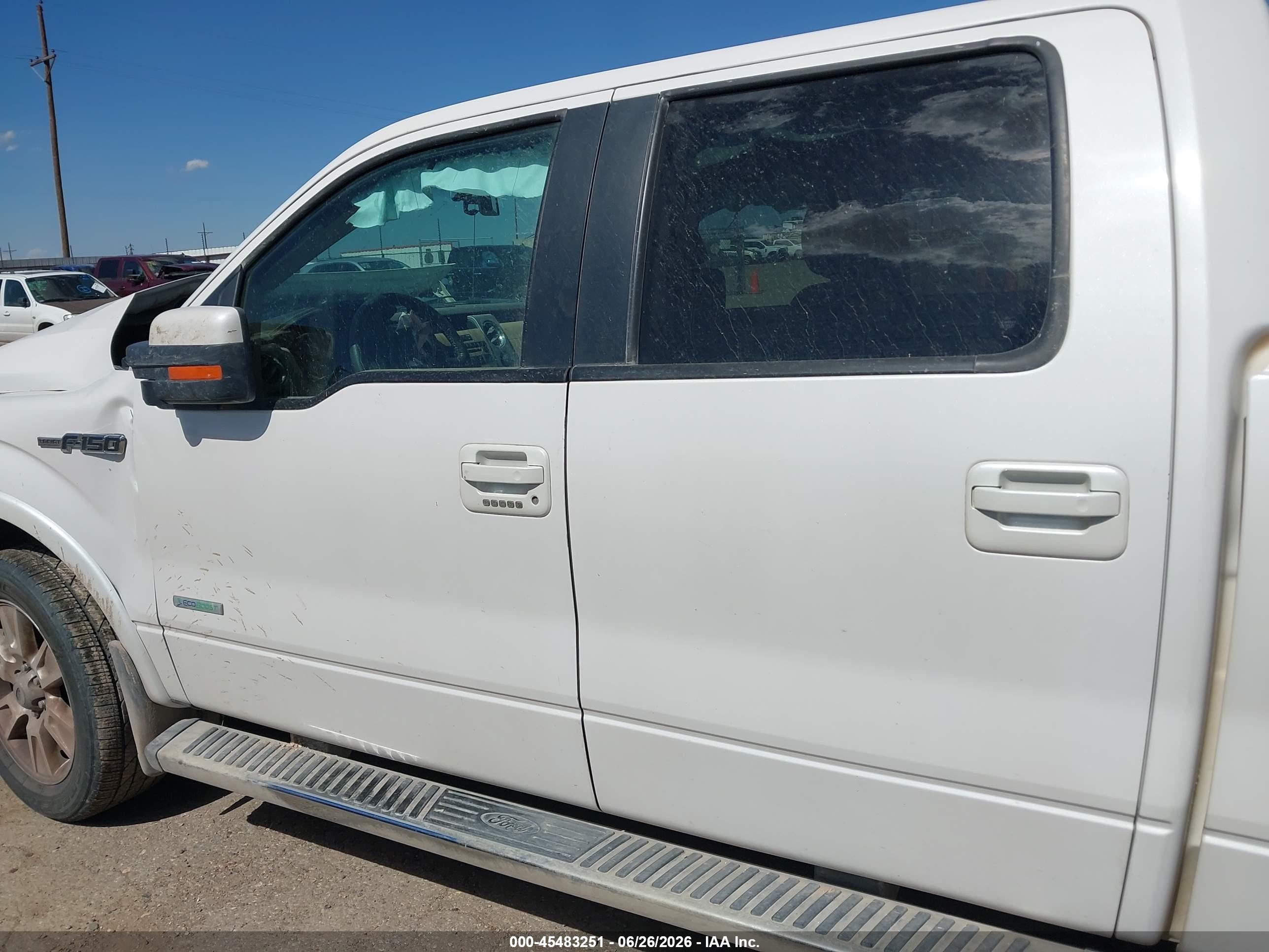 2011 Ford F-150 Fx2/king Ranch/lariat/platinum/xlt White vin: 1FTFW1CT6BFC49486