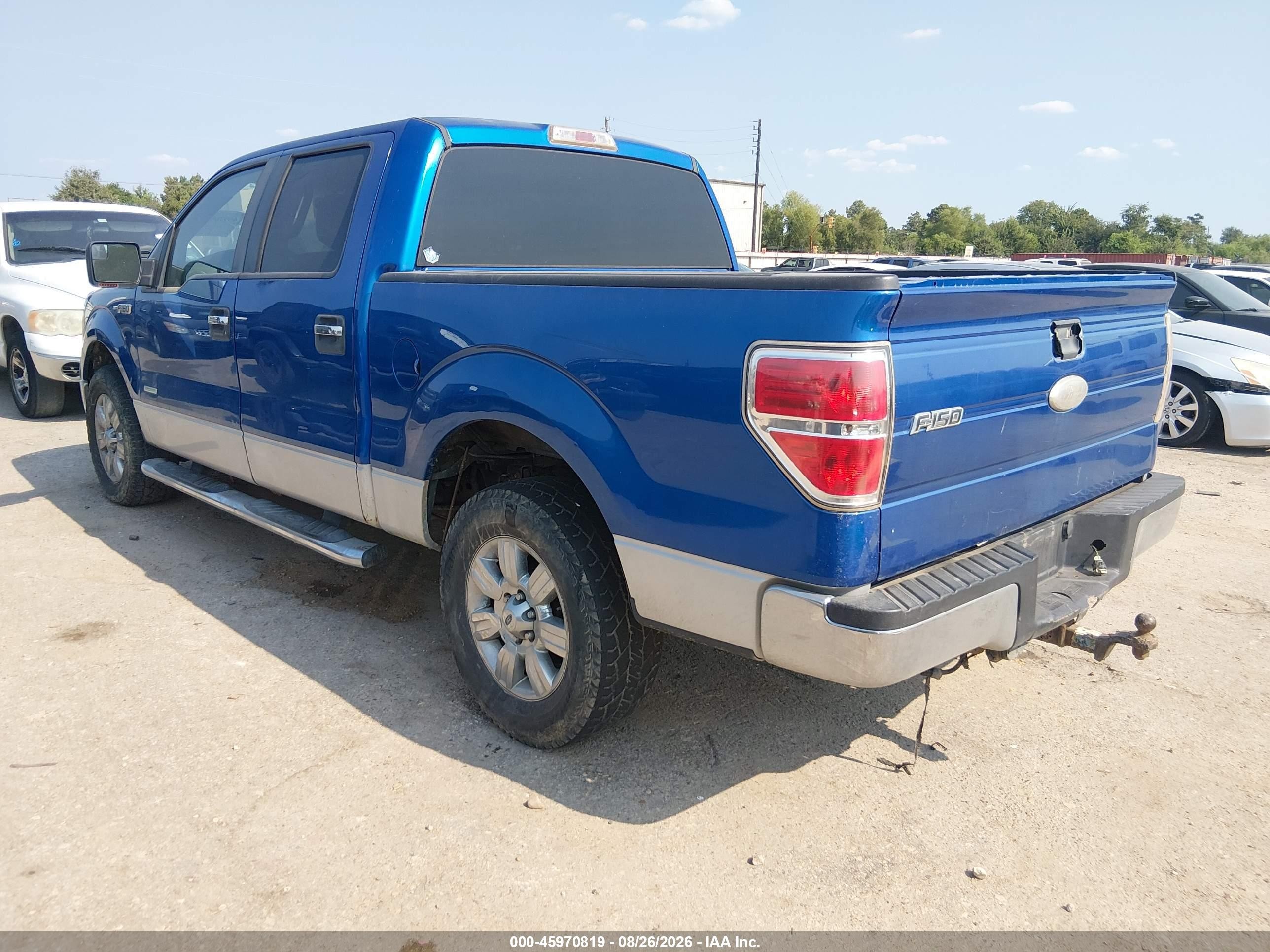 2011 Ford F-150 Xlt Blue vin: 1FTFW1CT6BKE01774