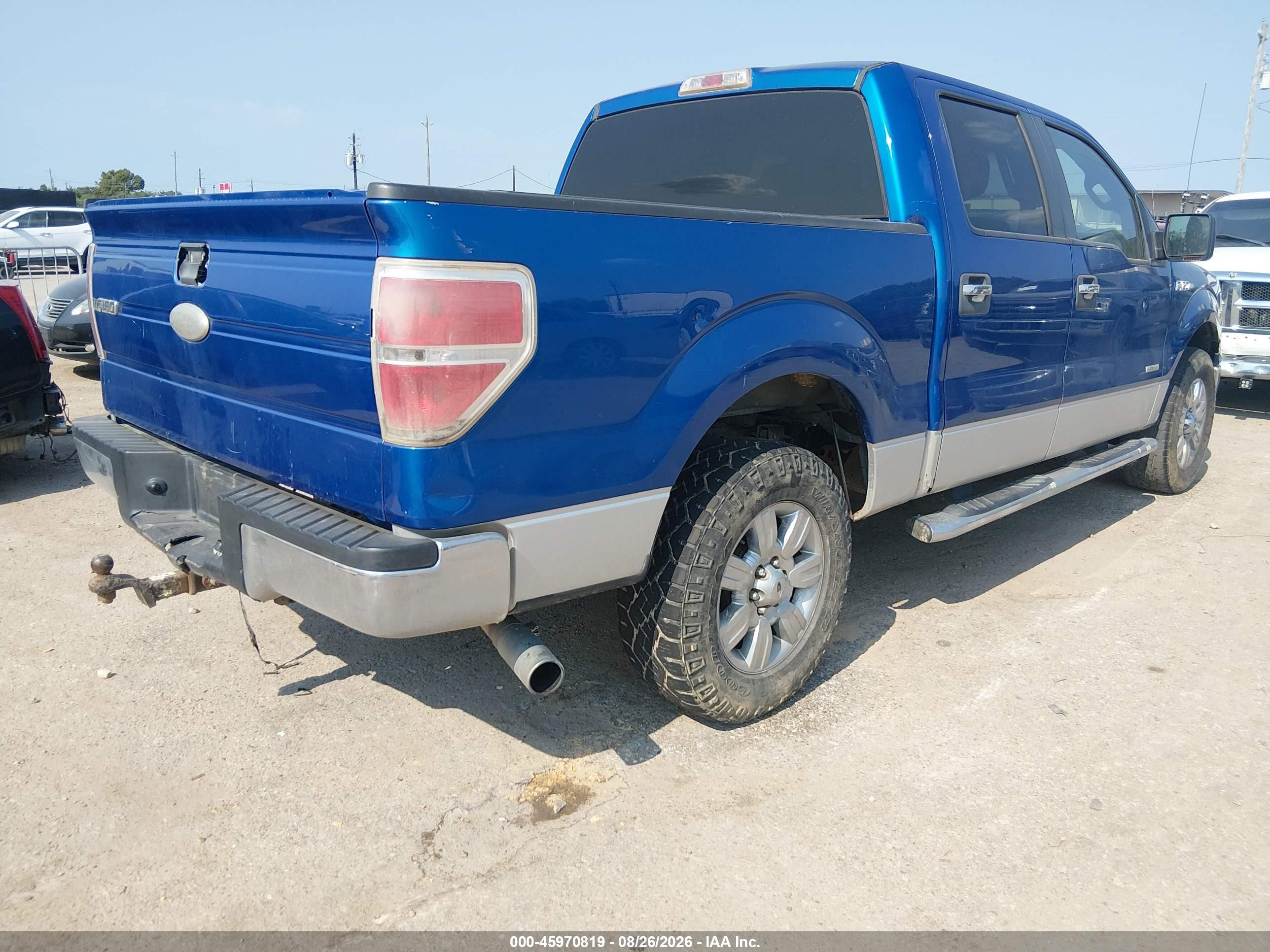 2011 Ford F-150 Xlt Blue vin: 1FTFW1CT6BKE01774