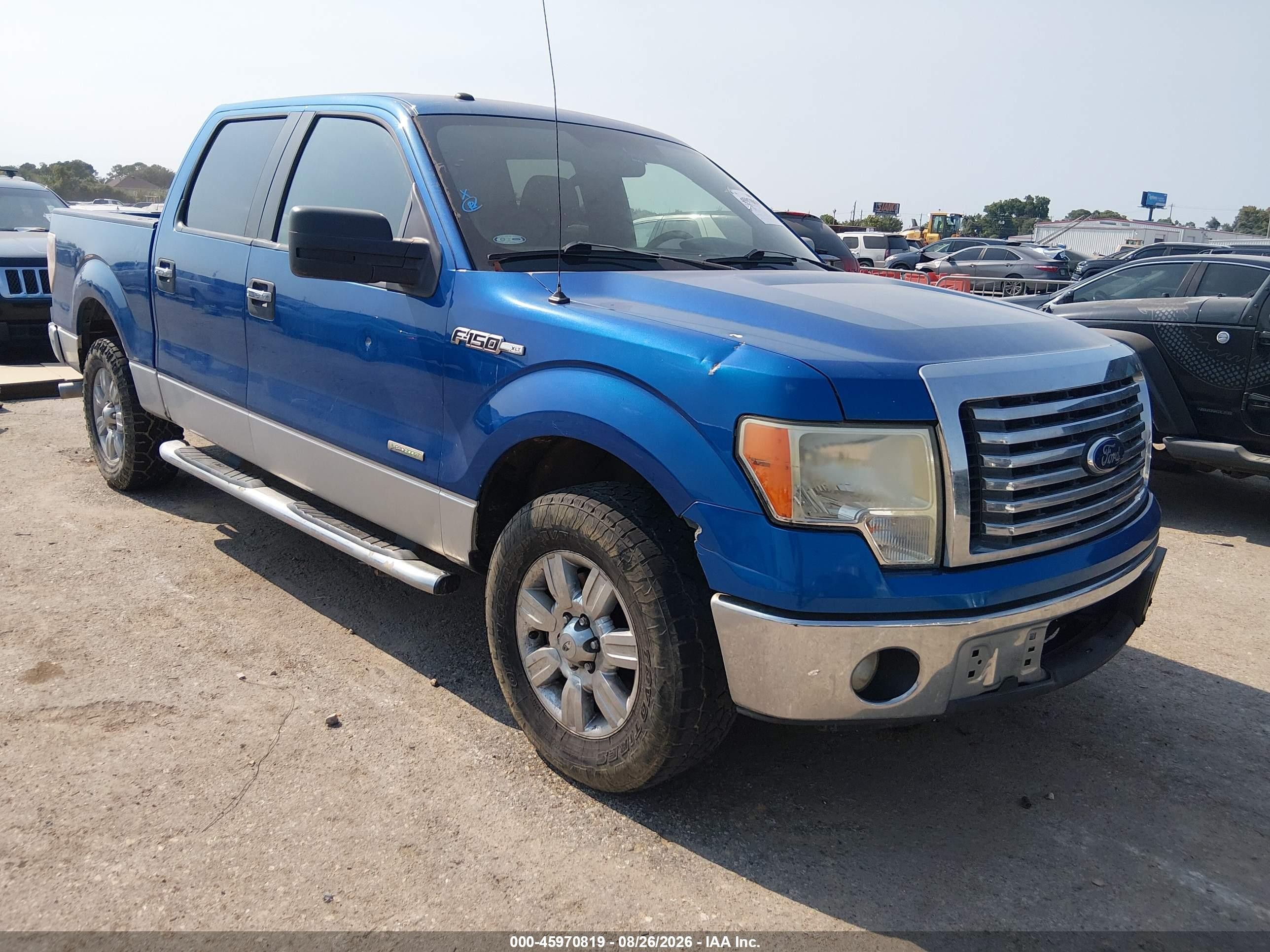 2011 Ford F-150 Xlt Blue vin: 1FTFW1CT6BKE01774