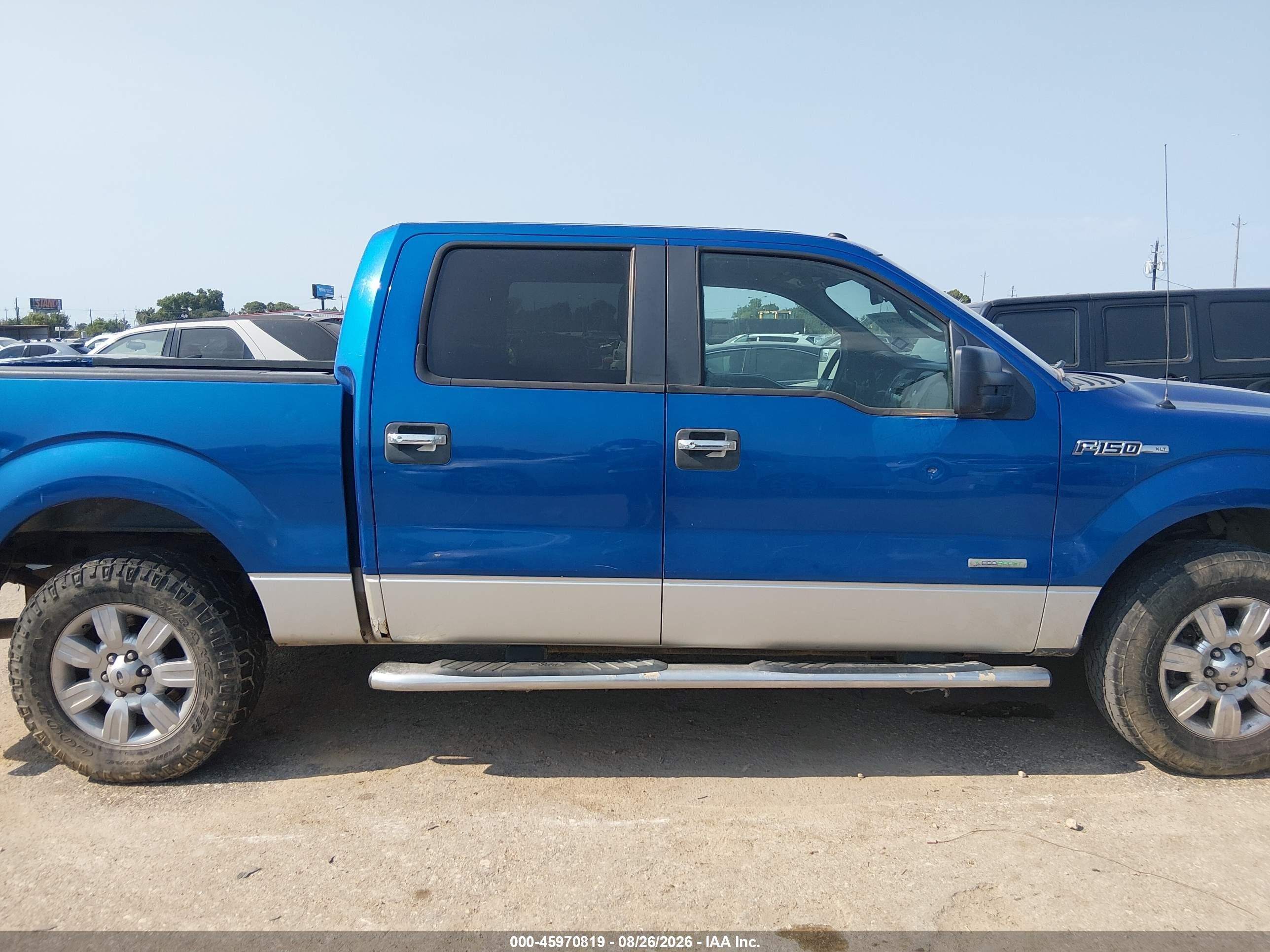 2011 Ford F-150 Xlt Blue vin: 1FTFW1CT6BKE01774