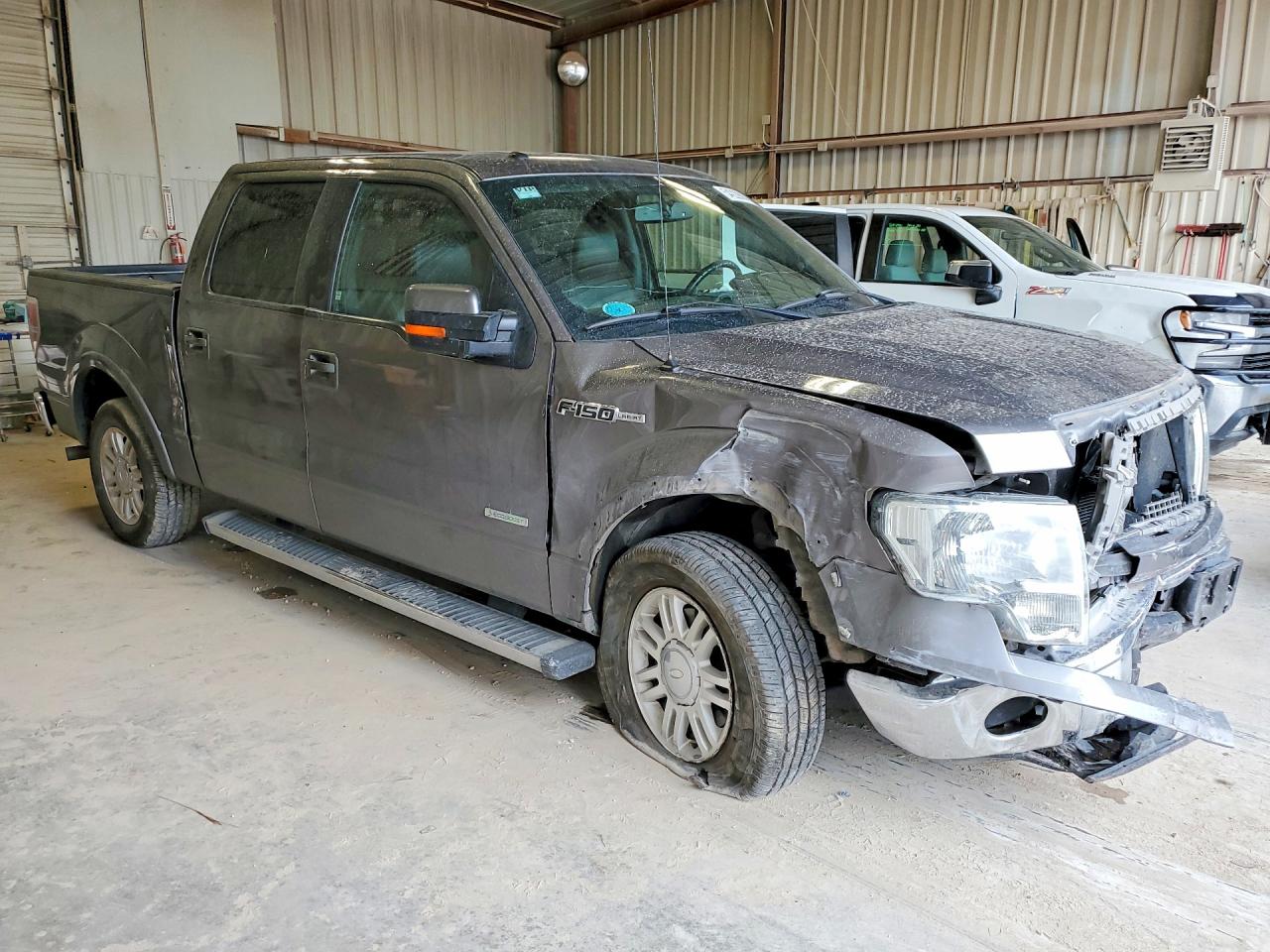 2012 Ford F150 Supercrew Gray vin: 1FTFW1CT6CFA57308