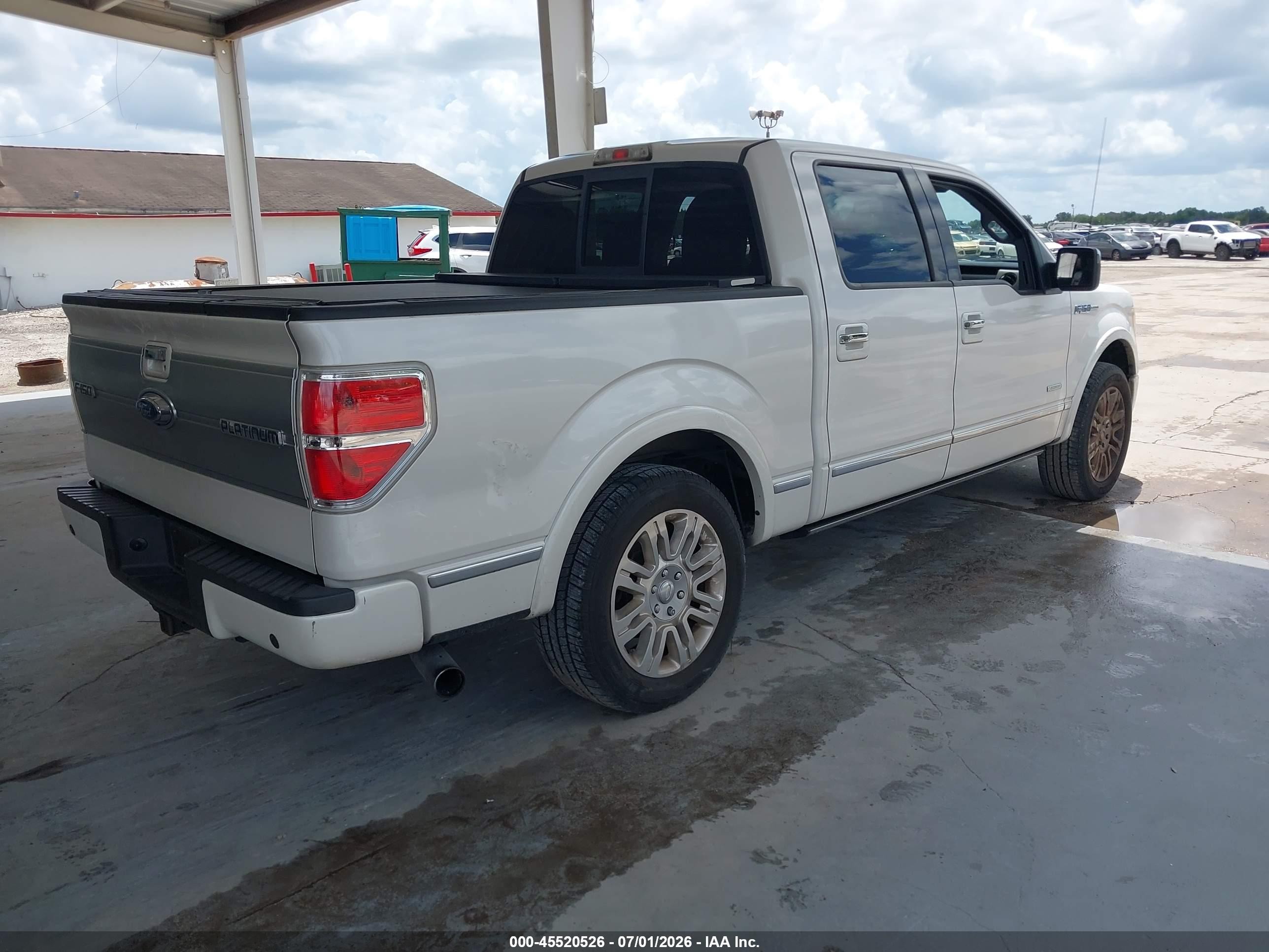 2012 Ford F-150 Platinum White vin: 1FTFW1CT6CFB21685