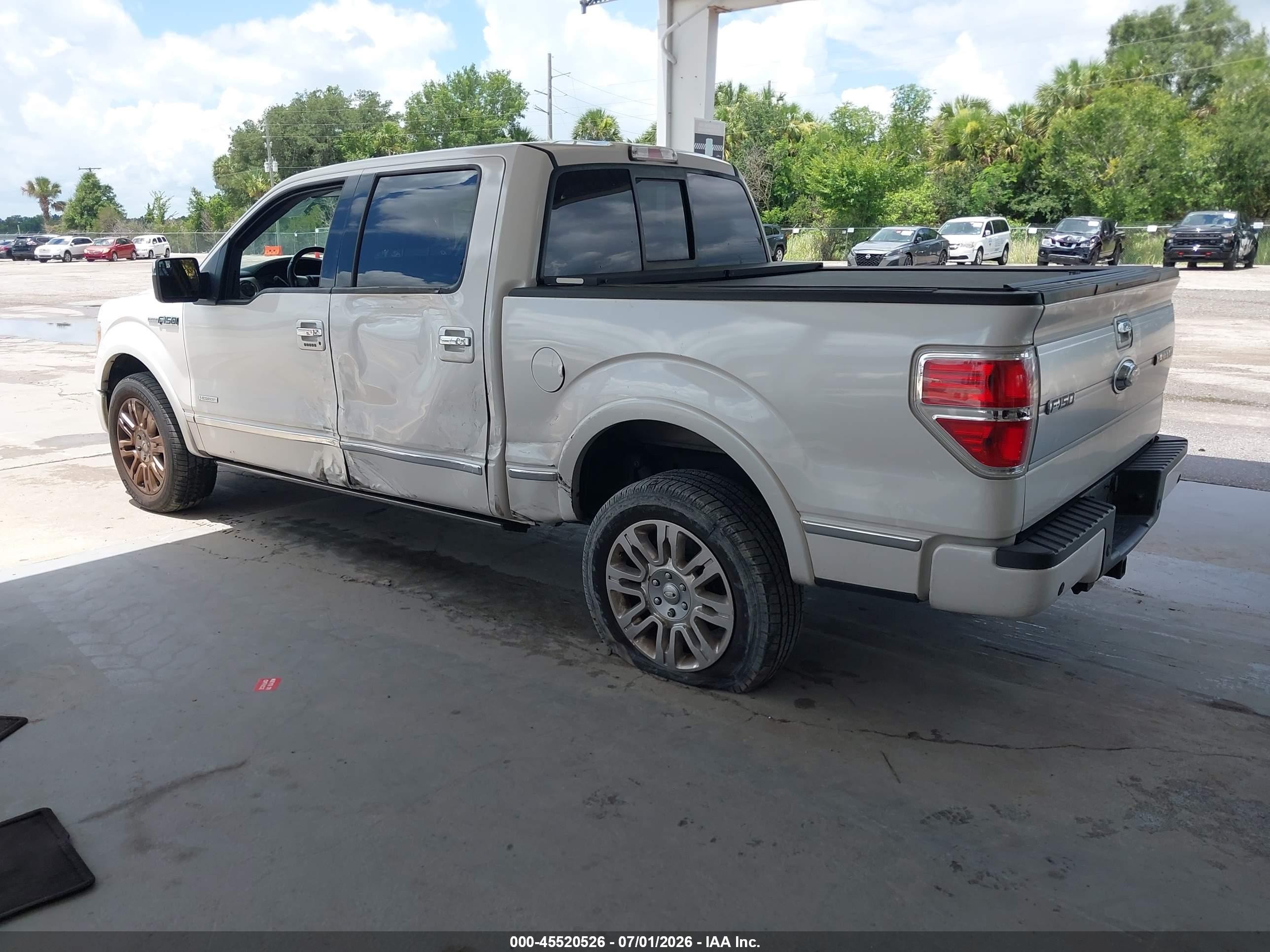 2012 Ford F-150 Platinum White vin: 1FTFW1CT6CFB21685