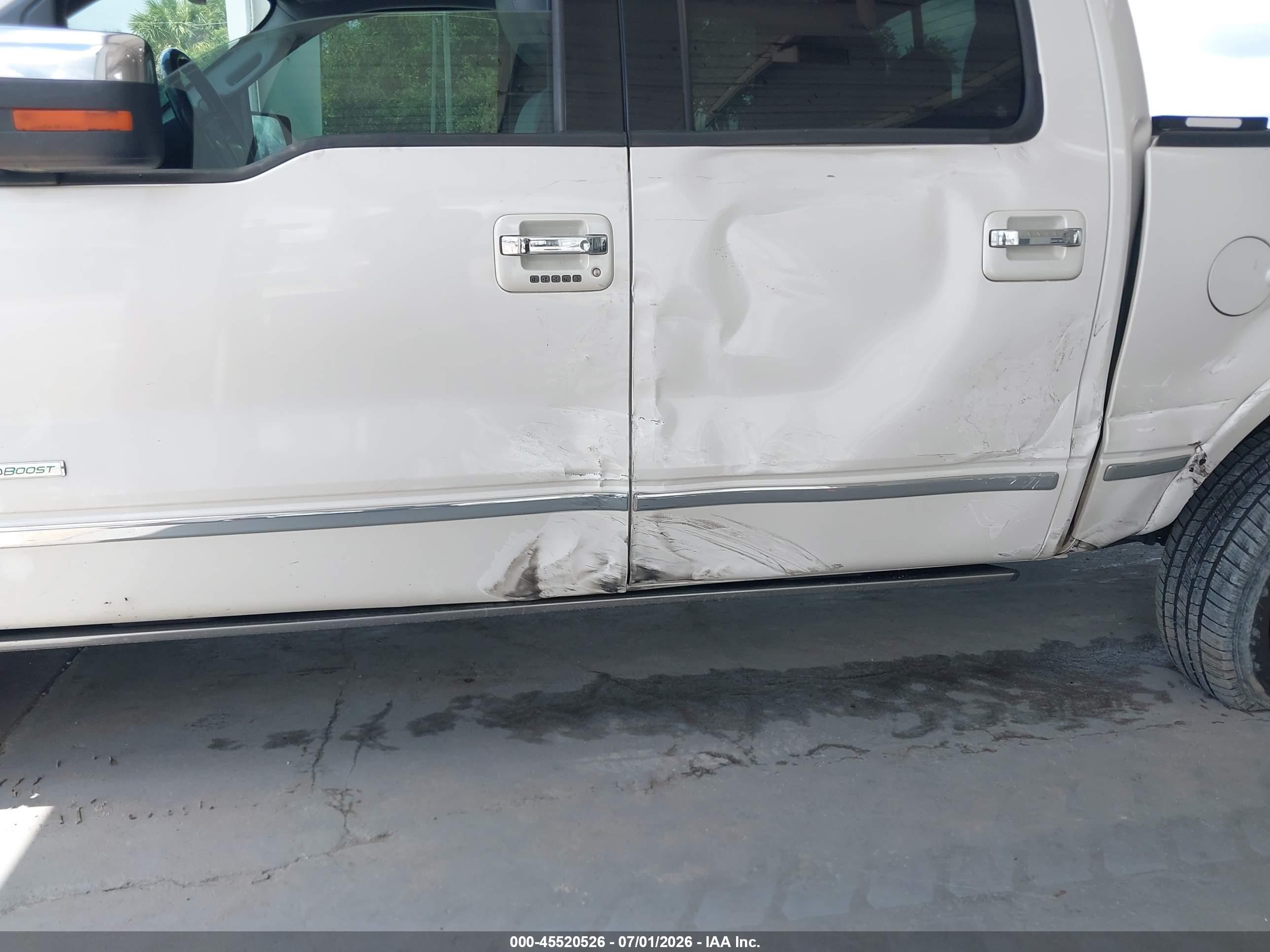 2012 Ford F-150 Platinum White vin: 1FTFW1CT6CFB21685