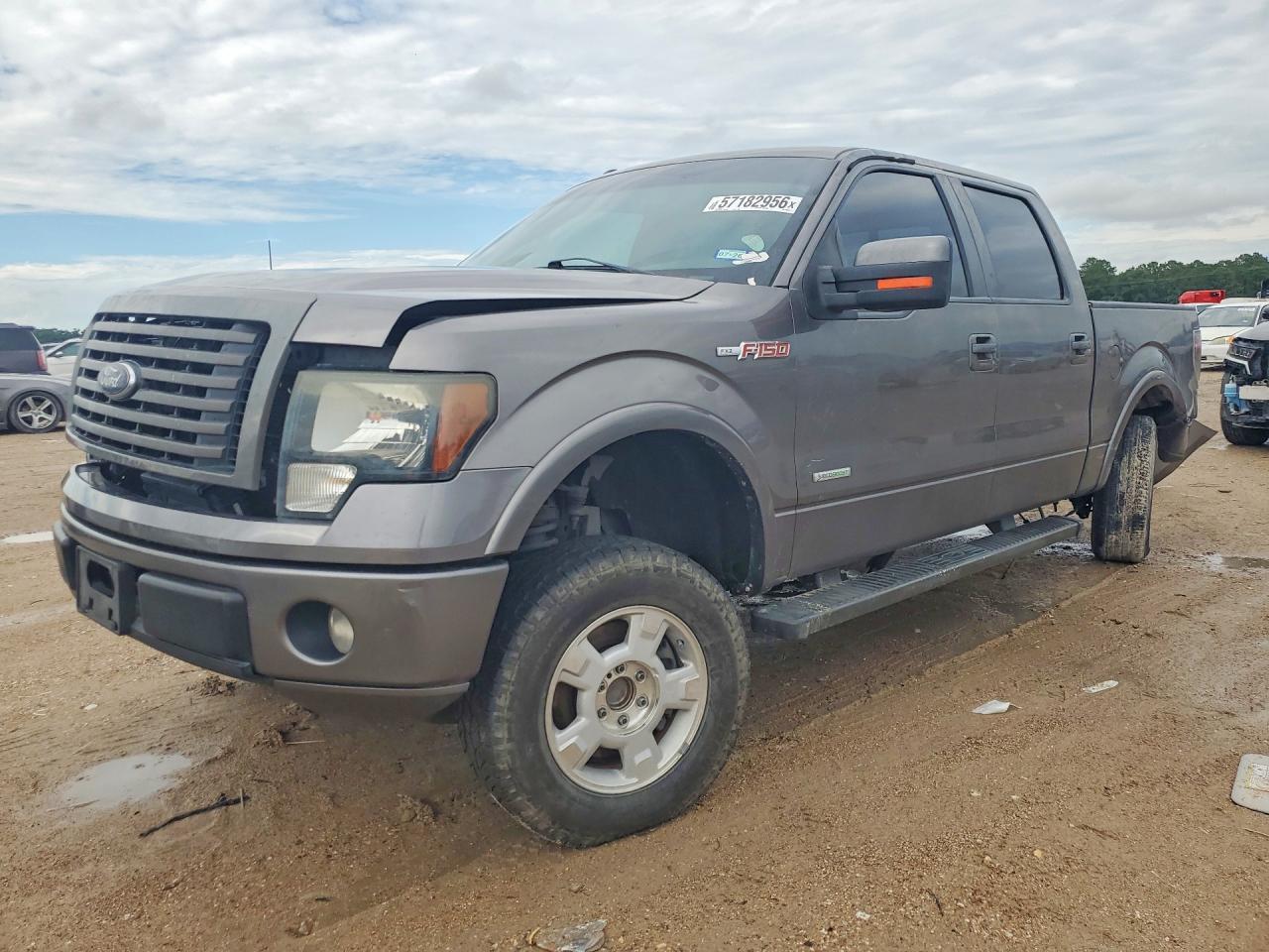2012 Ford F150 Supercrew Серый vin: 1FTFW1CT6CFC38425