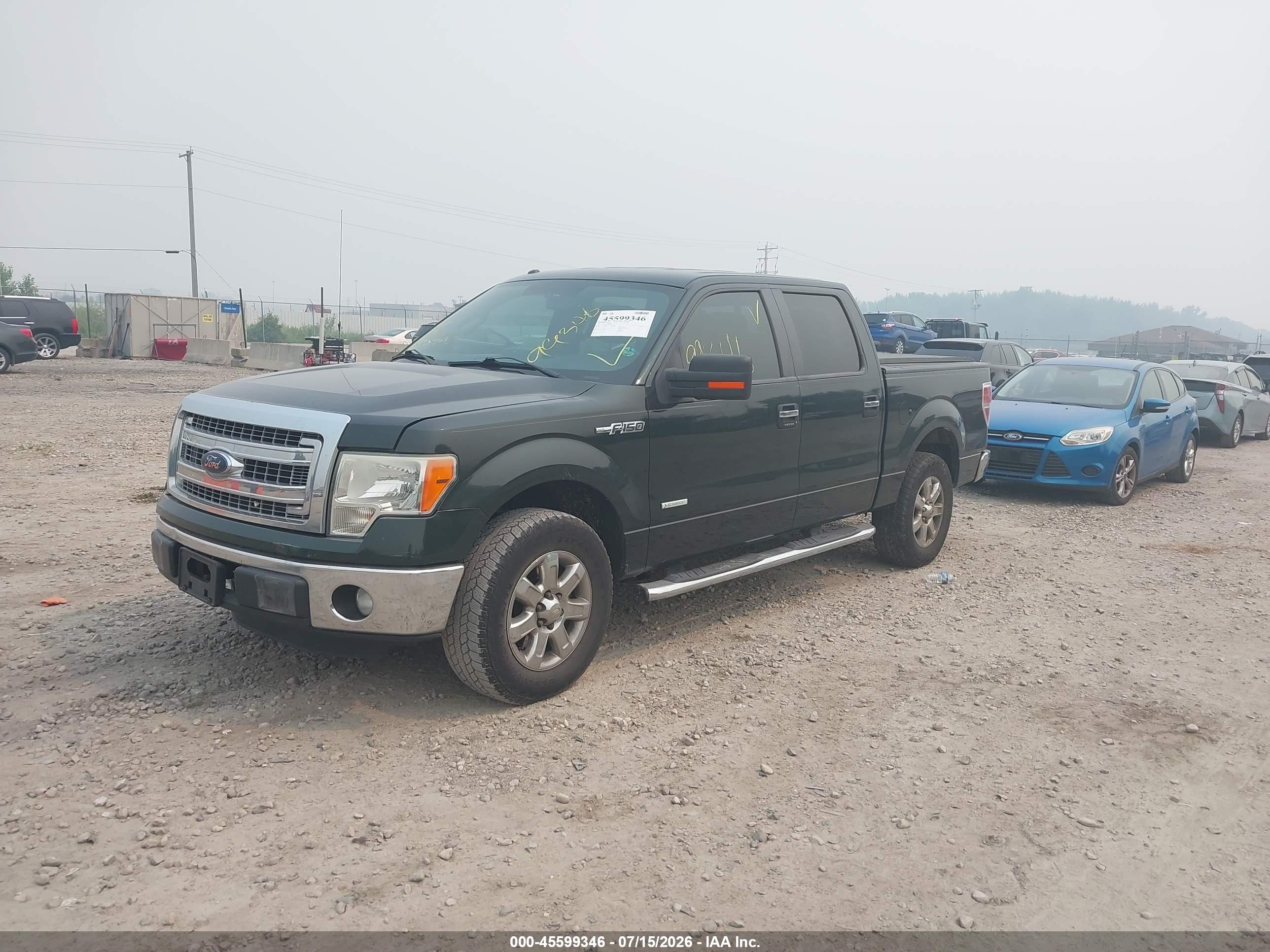 2013 Ford F-150 Xlt Green vin: 1FTFW1CT6DFA86793