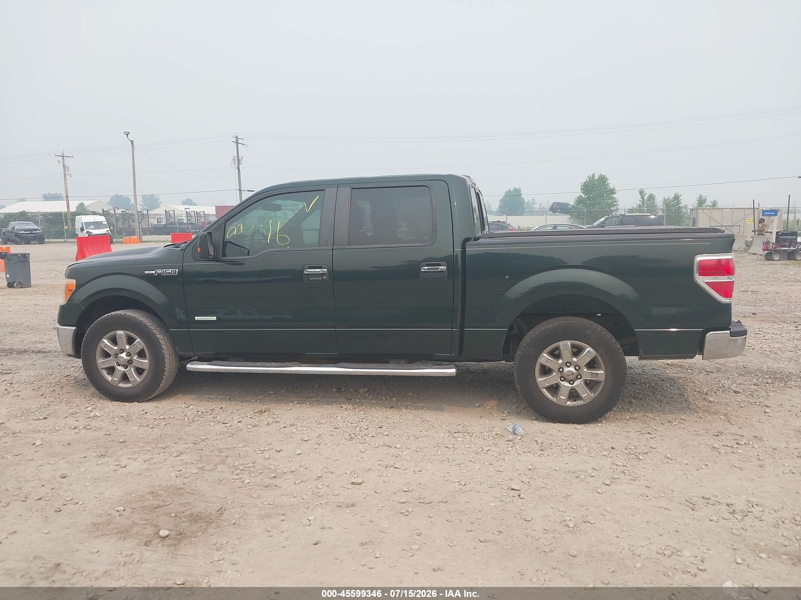 2013 Ford F-150 Xlt Green vin: 1FTFW1CT6DFA86793