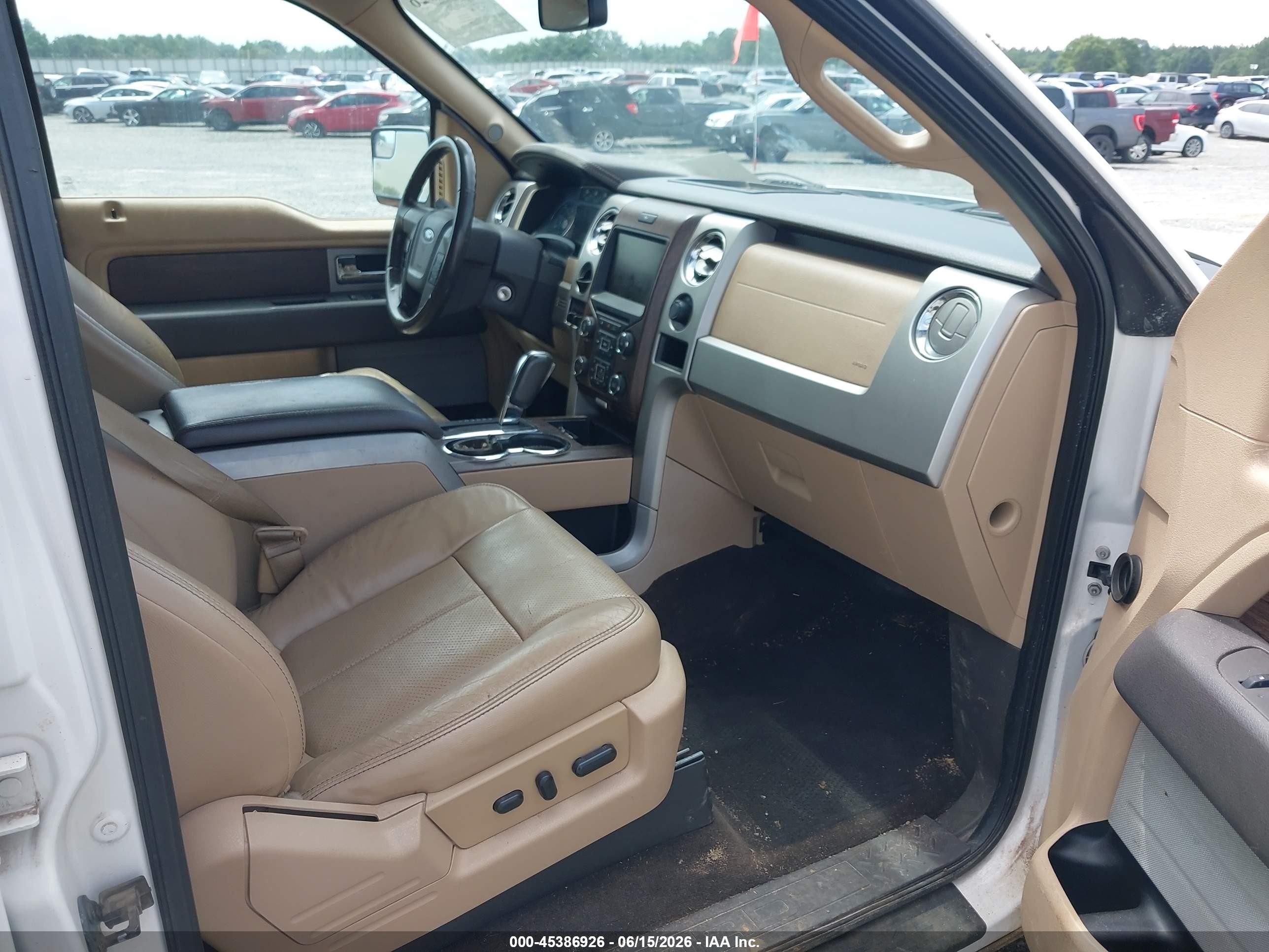 2013 Ford F-150 Lariat White vin: 1FTFW1CT6DFD94837