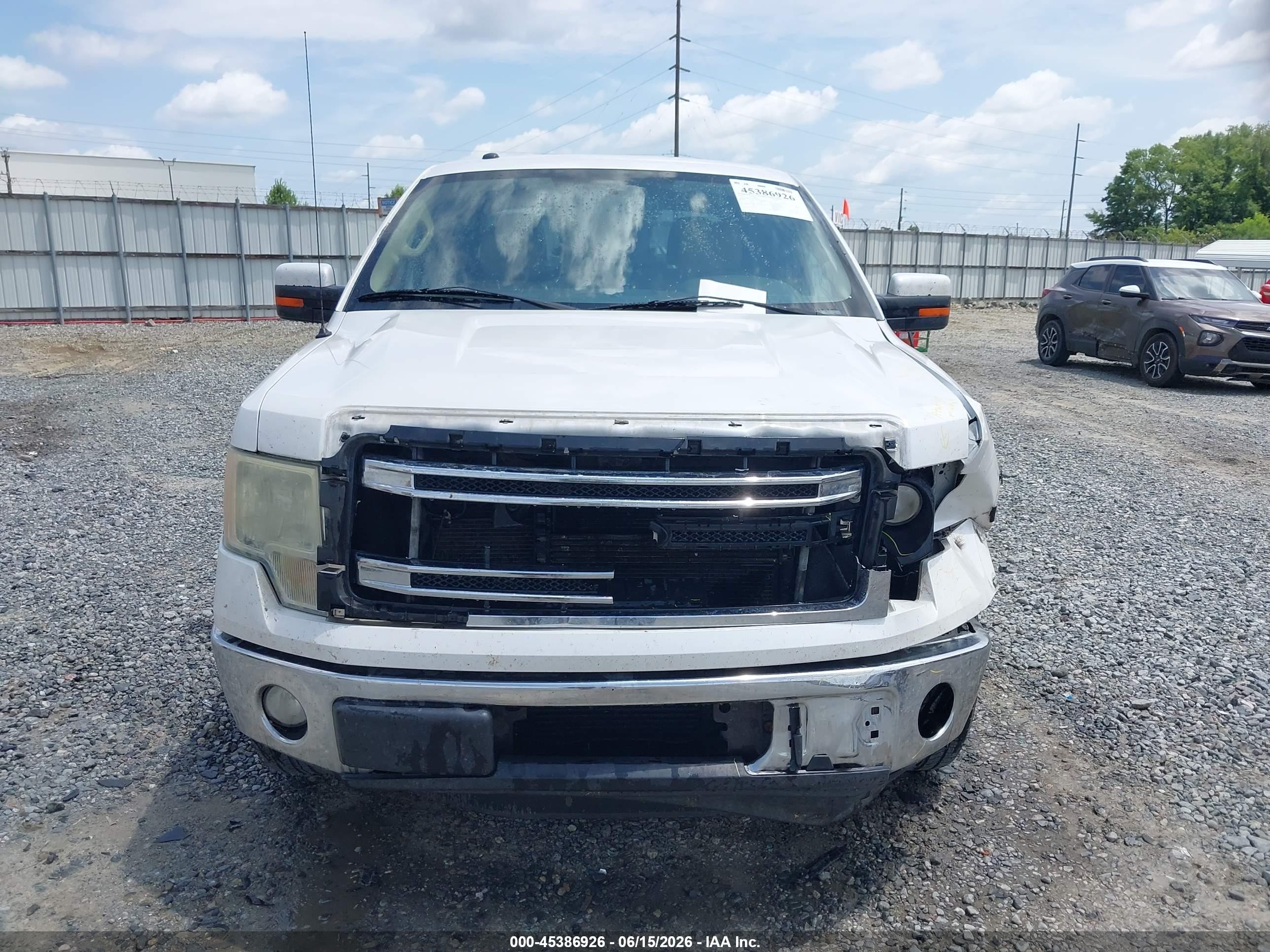 2013 Ford F-150 Lariat White vin: 1FTFW1CT6DFD94837