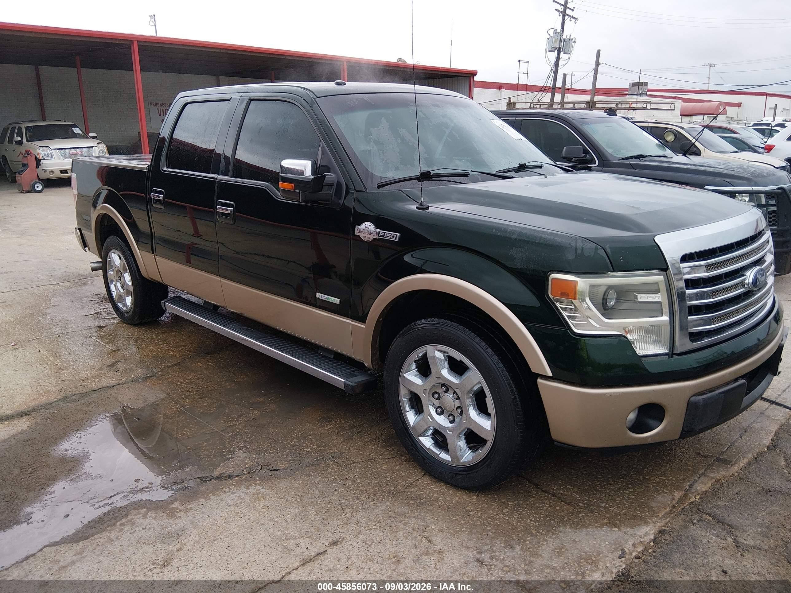 2013 Ford F-150 King Ranch Green vin: 1FTFW1CT6DKE86988