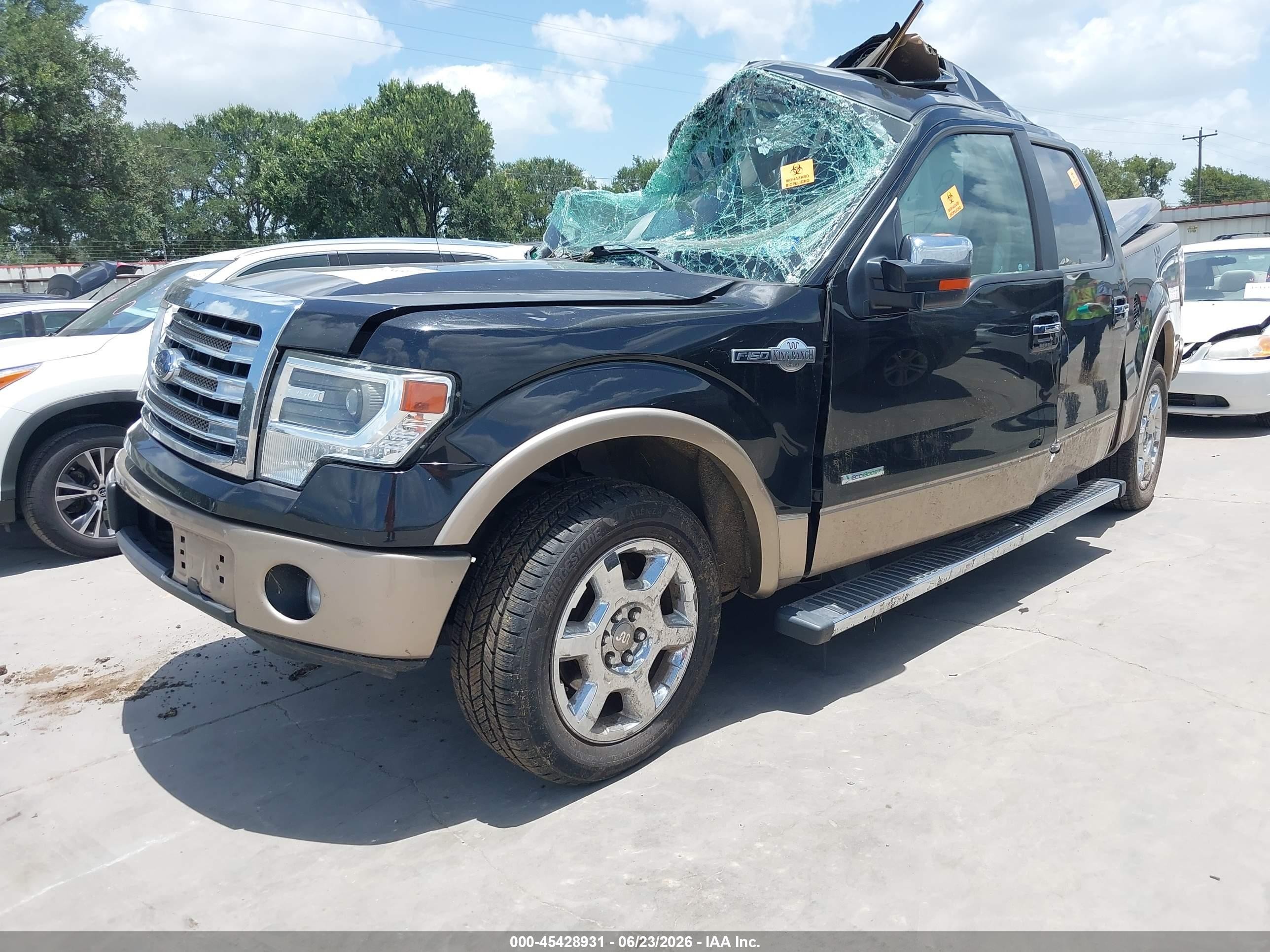2013 Ford F-150 Fx2/king Ranch/lariat/limited/platinum/xl/xlt Black vin: 1FTFW1CT6DKF19150