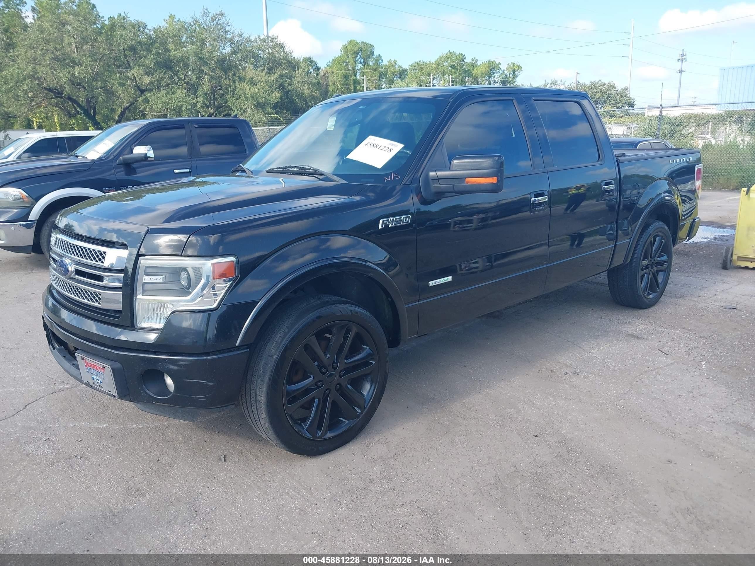 2014 Ford F-150 Limited Black vin: 1FTFW1CT6EFA59305