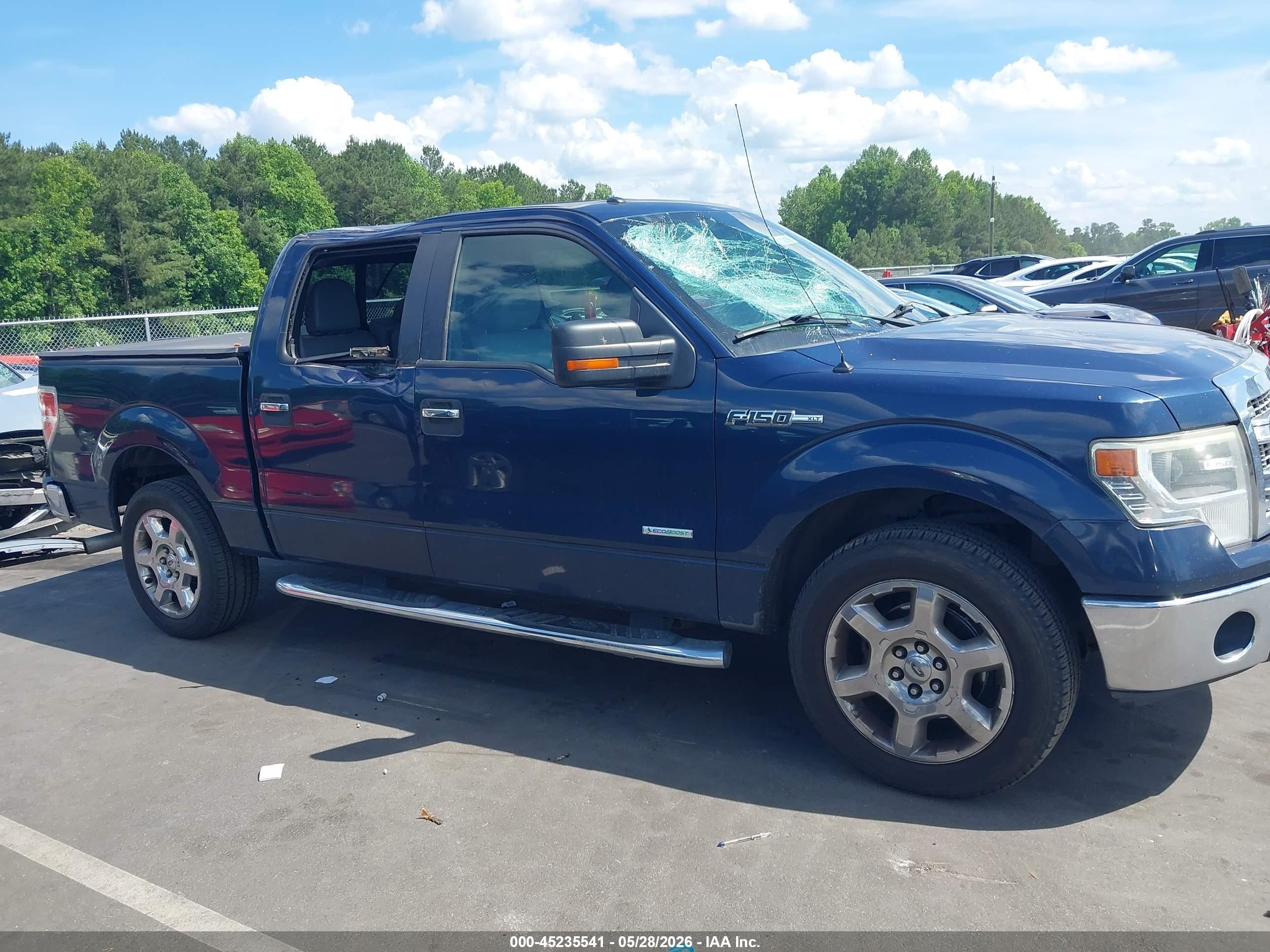 2014 Ford F-150 Xlt Blue vin: 1FTFW1CT6EFA81823
