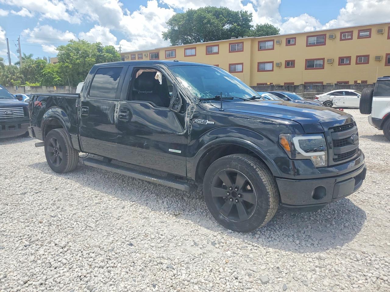 2014 Ford F150 Supercrew Black vin: 1FTFW1CT6EFB07160