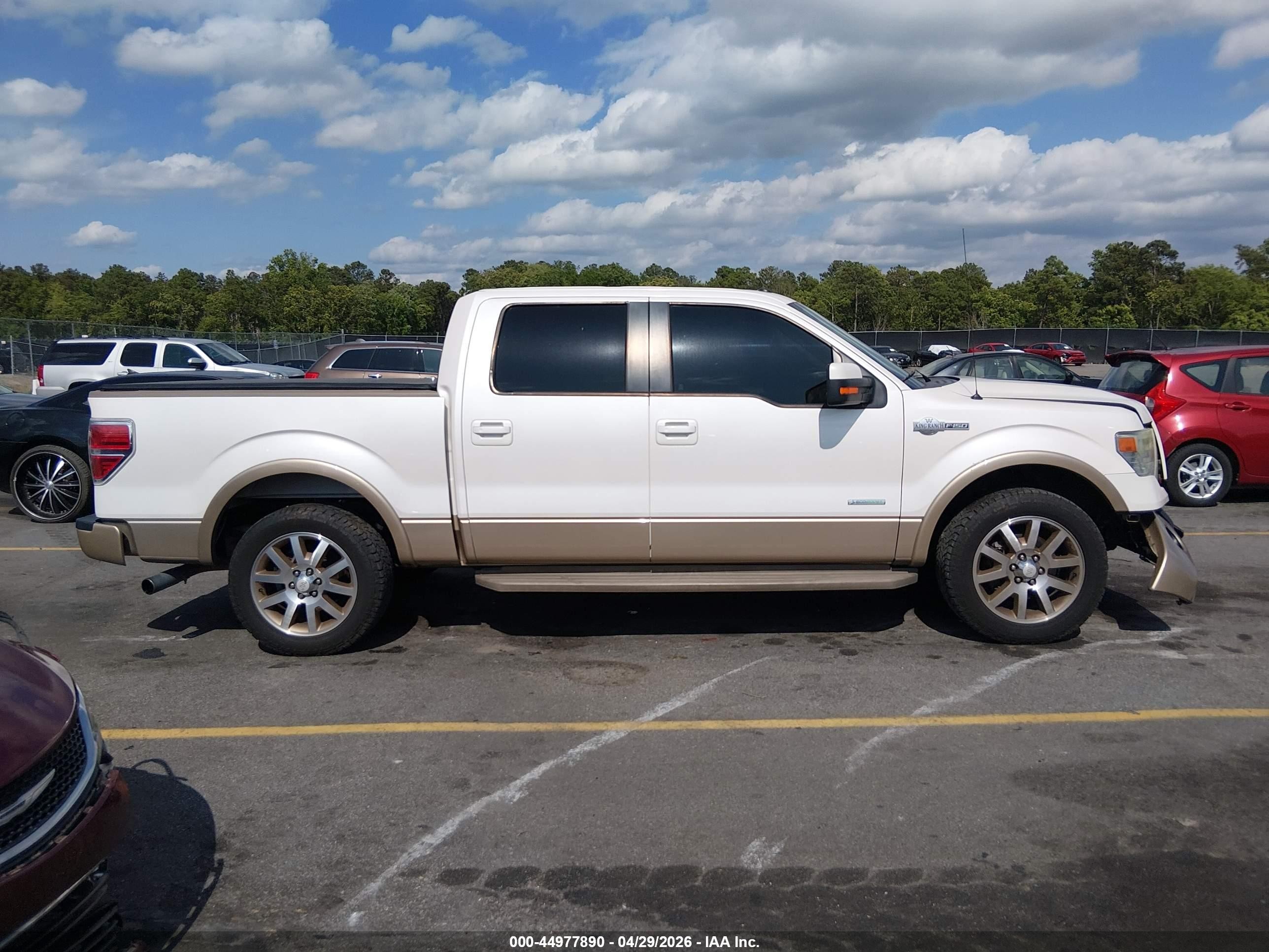 2014 Ford F-150 King Ranch Белый vin: 1FTFW1CT6EKF00955