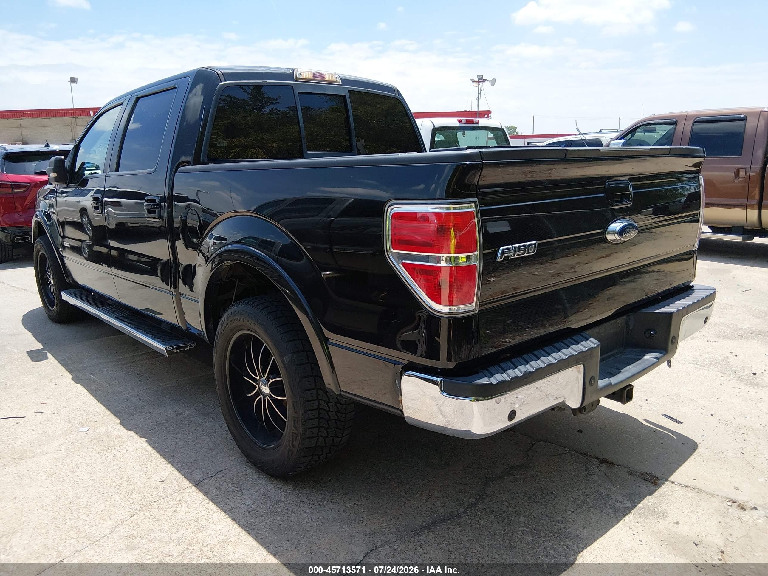 2011 Ford F-150 Lariat Черный vin: 1FTFW1CT7BFB65838