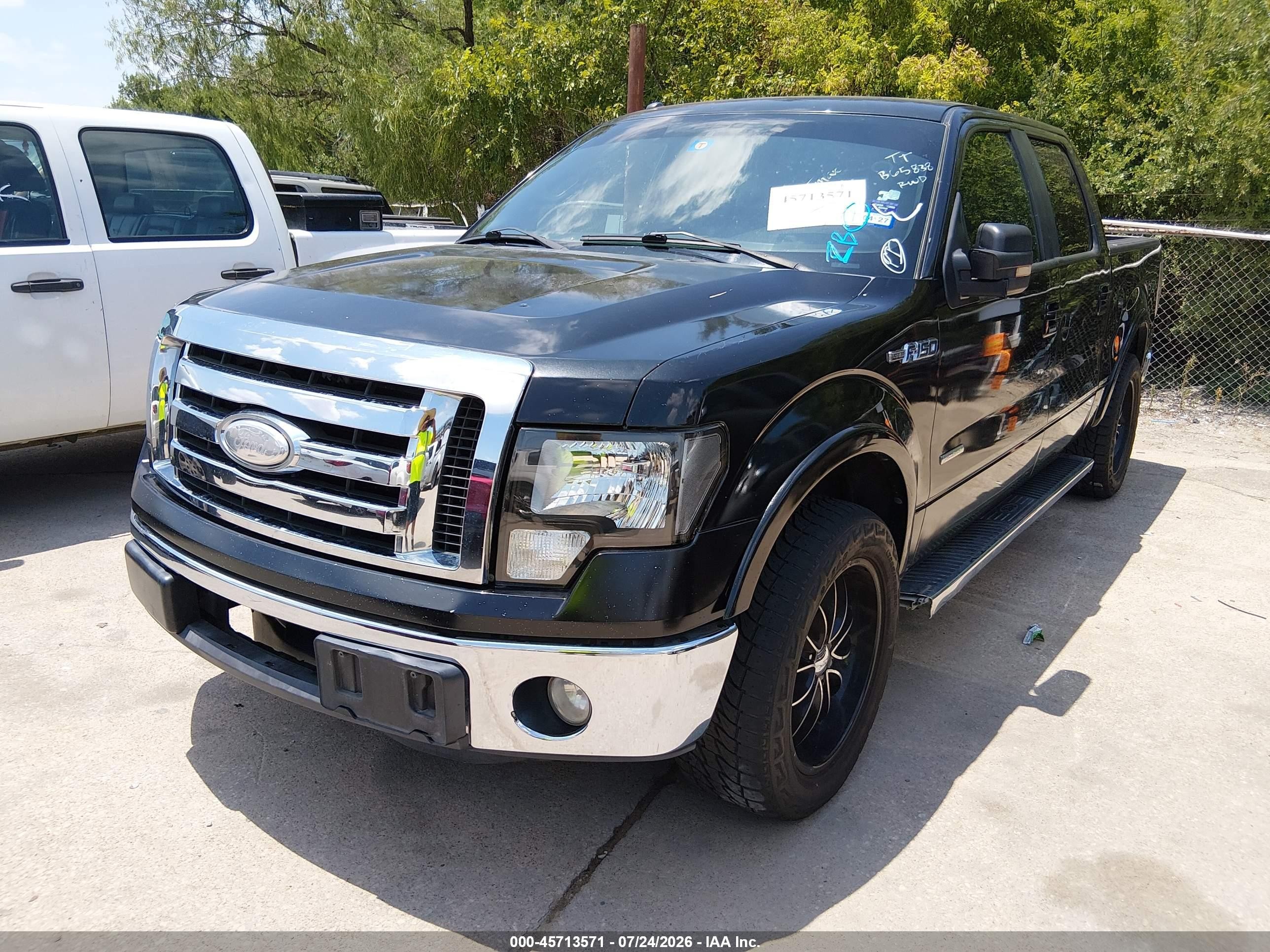 2011 Ford F-150 Lariat Черный vin: 1FTFW1CT7BFB65838