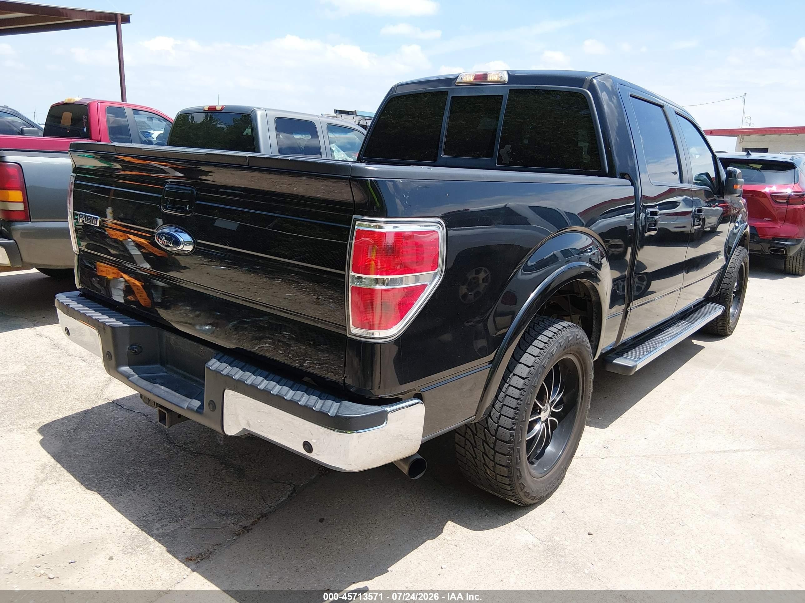 2011 Ford F-150 Lariat Черный vin: 1FTFW1CT7BFB65838