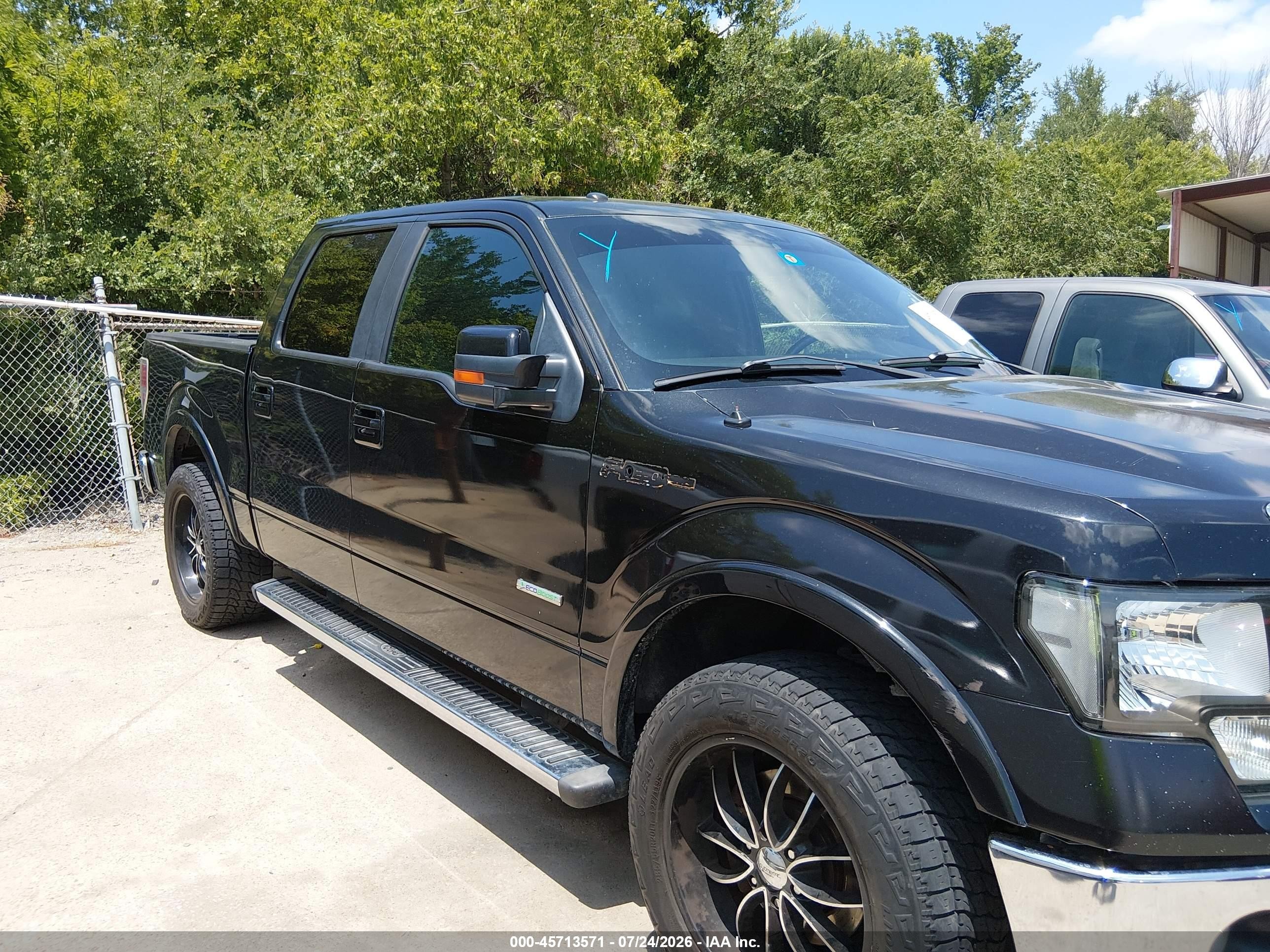 2011 Ford F-150 Lariat Черный vin: 1FTFW1CT7BFB65838