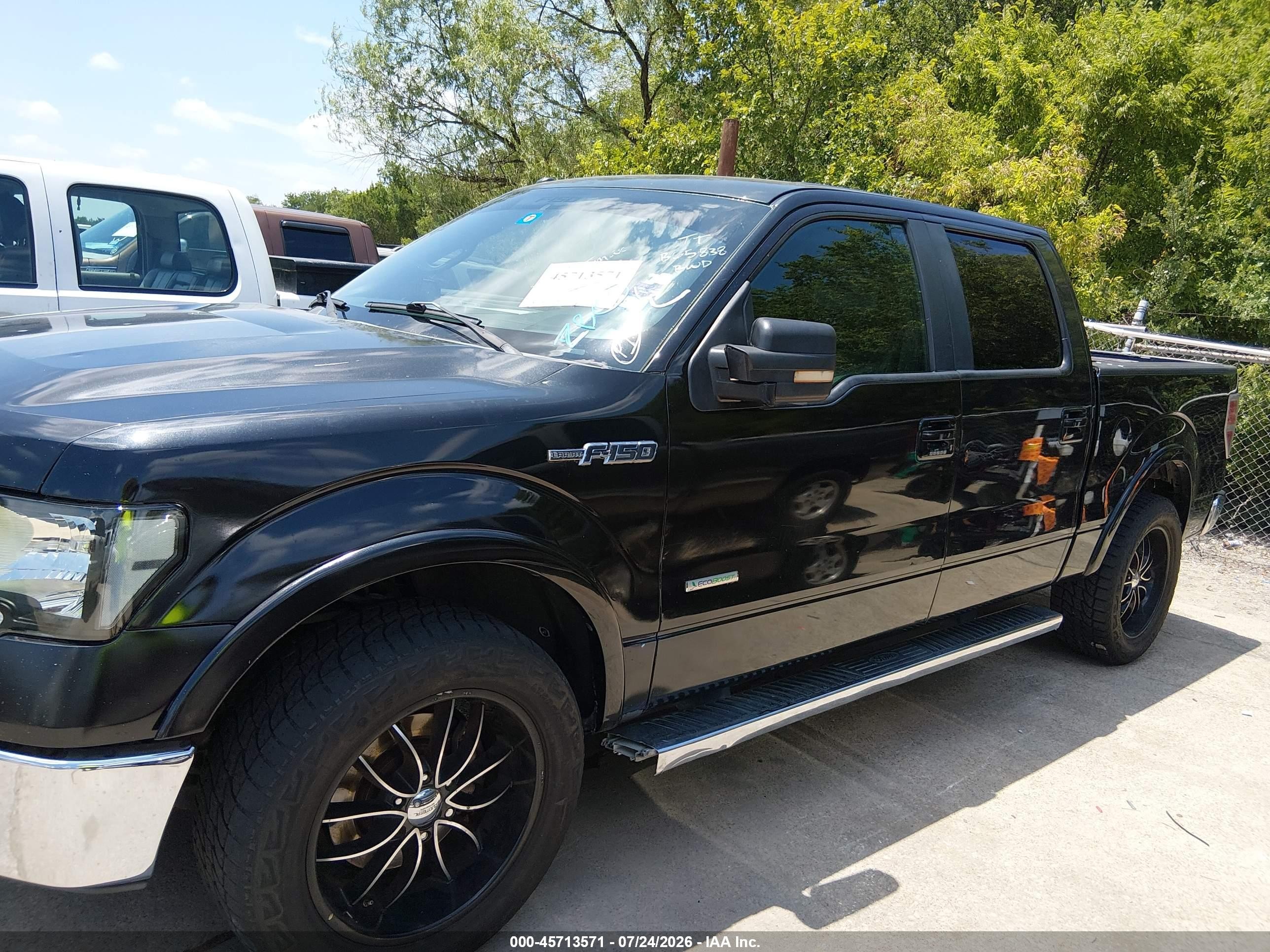 2011 Ford F-150 Lariat Черный vin: 1FTFW1CT7BFB65838