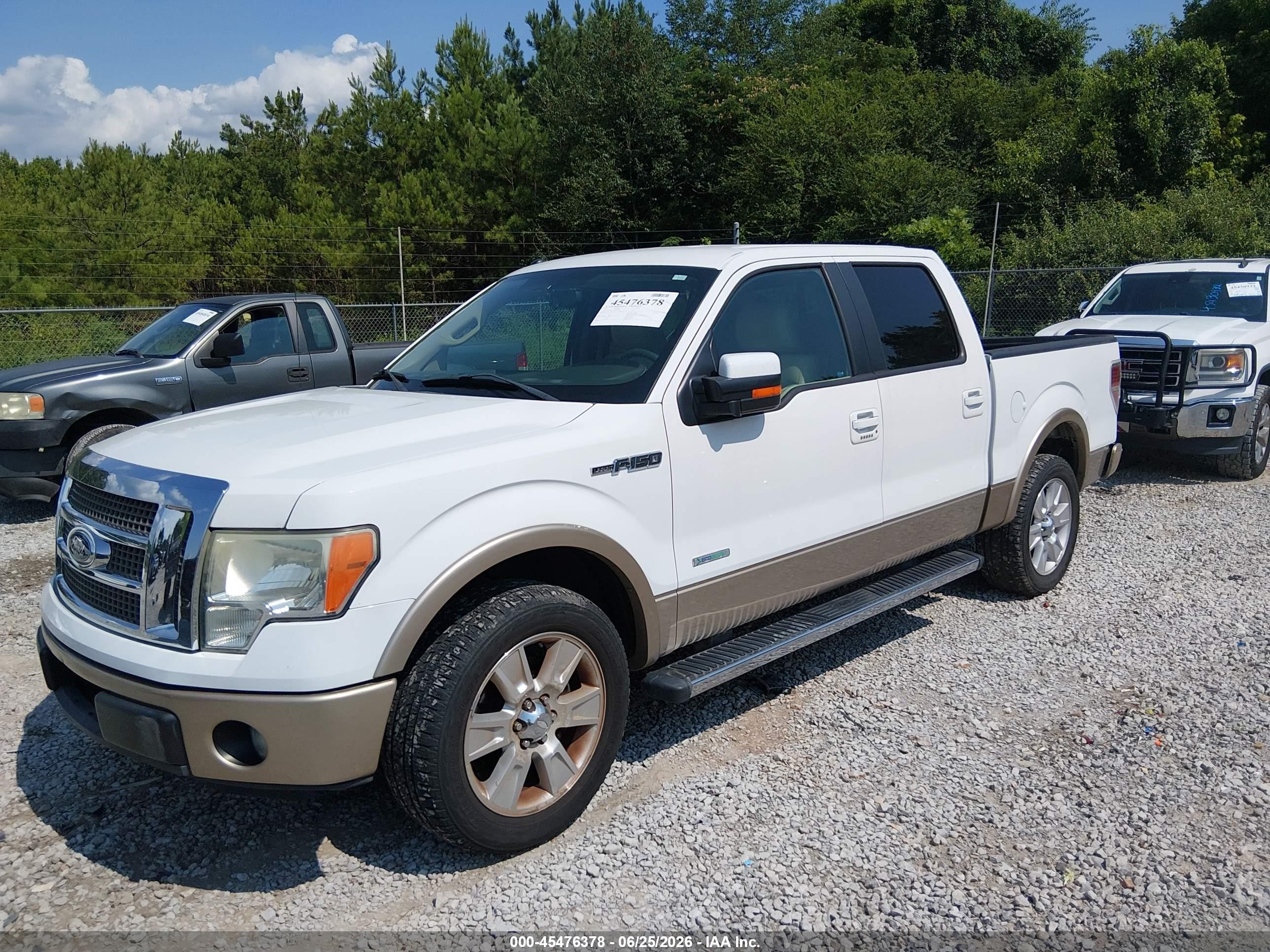 2011 Ford F-150 Fx2/king Ranch/lariat/platinum/xlt White vin: 1FTFW1CT7BFC10602