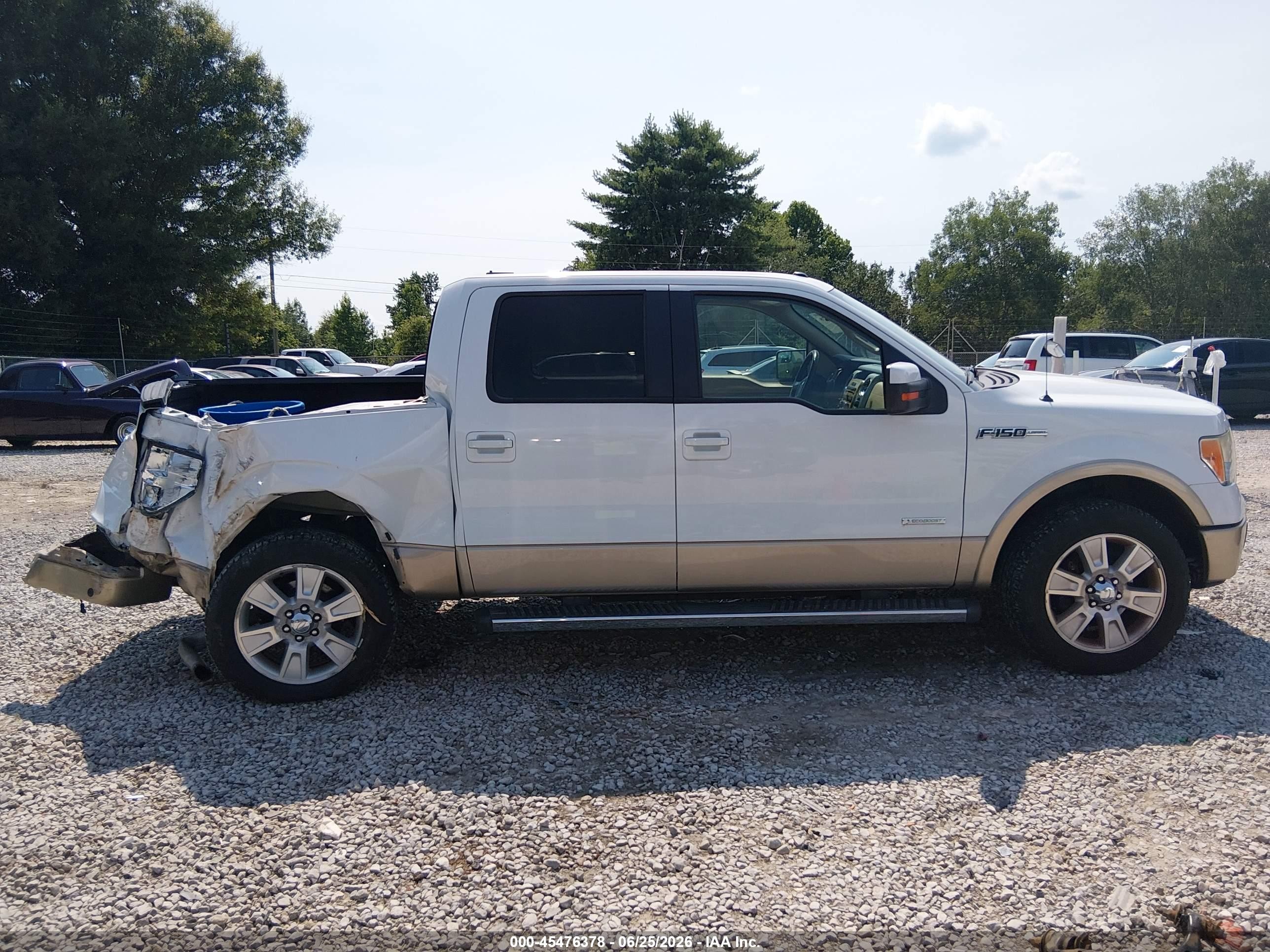 2011 Ford F-150 Fx2/king Ranch/lariat/platinum/xlt White vin: 1FTFW1CT7BFC10602