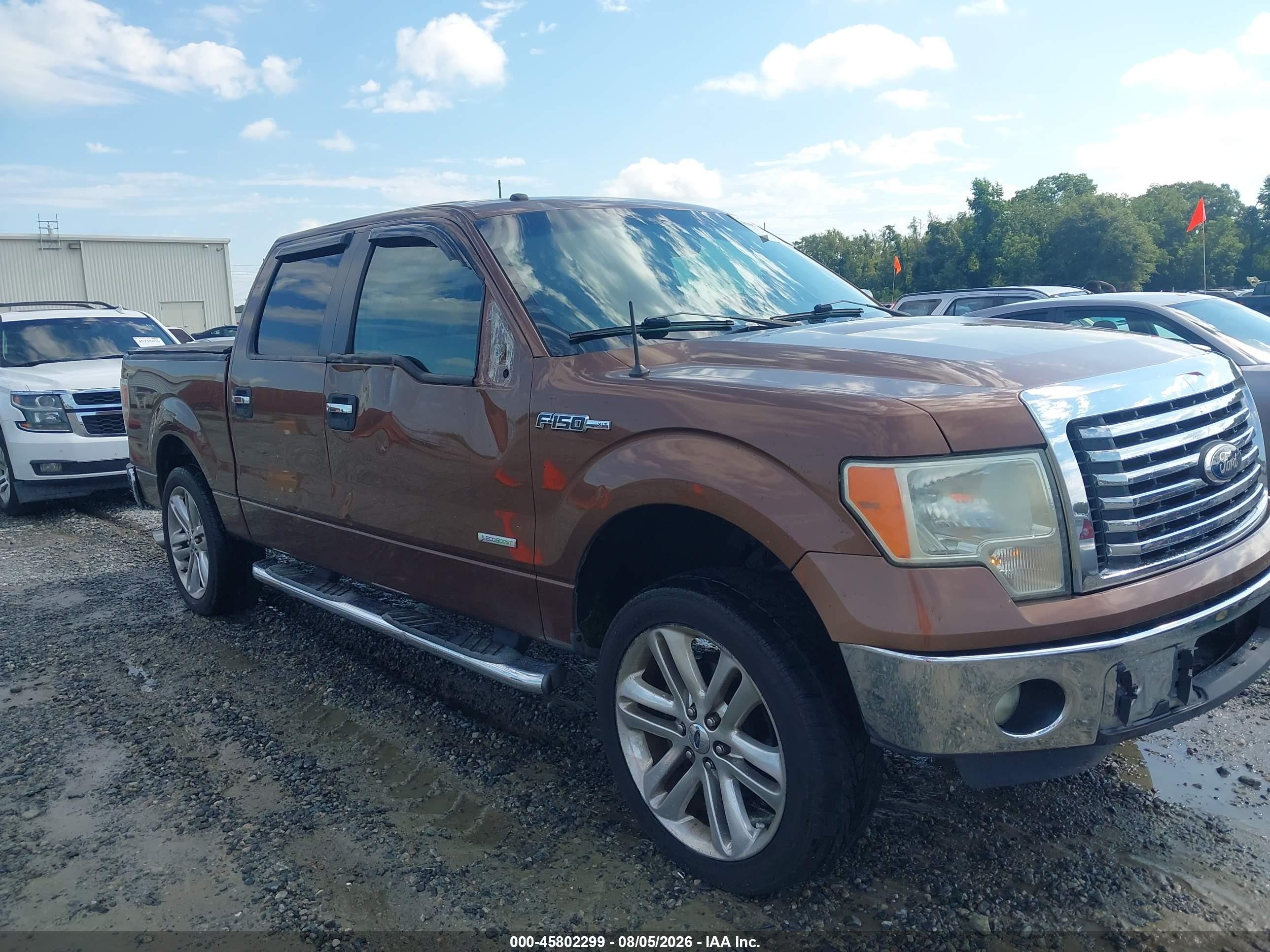 2012 Ford F-150 Xlt Brown vin: 1FTFW1CT7CFA09946