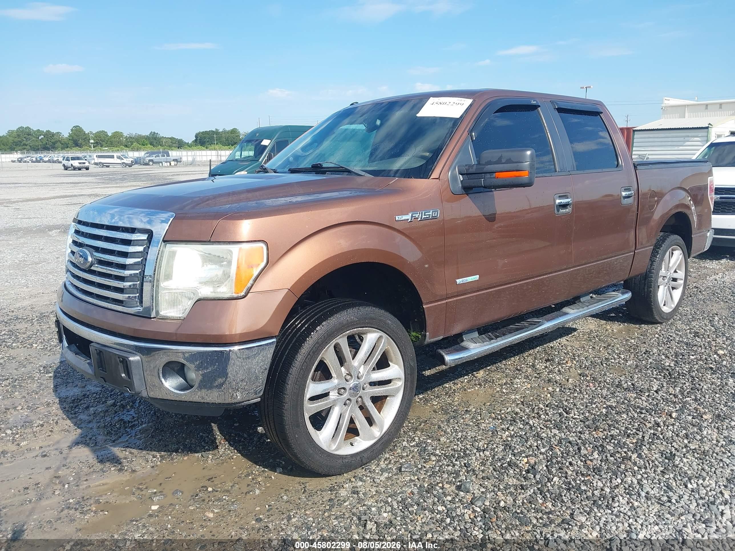 2012 Ford F-150 Xlt Brown vin: 1FTFW1CT7CFA09946