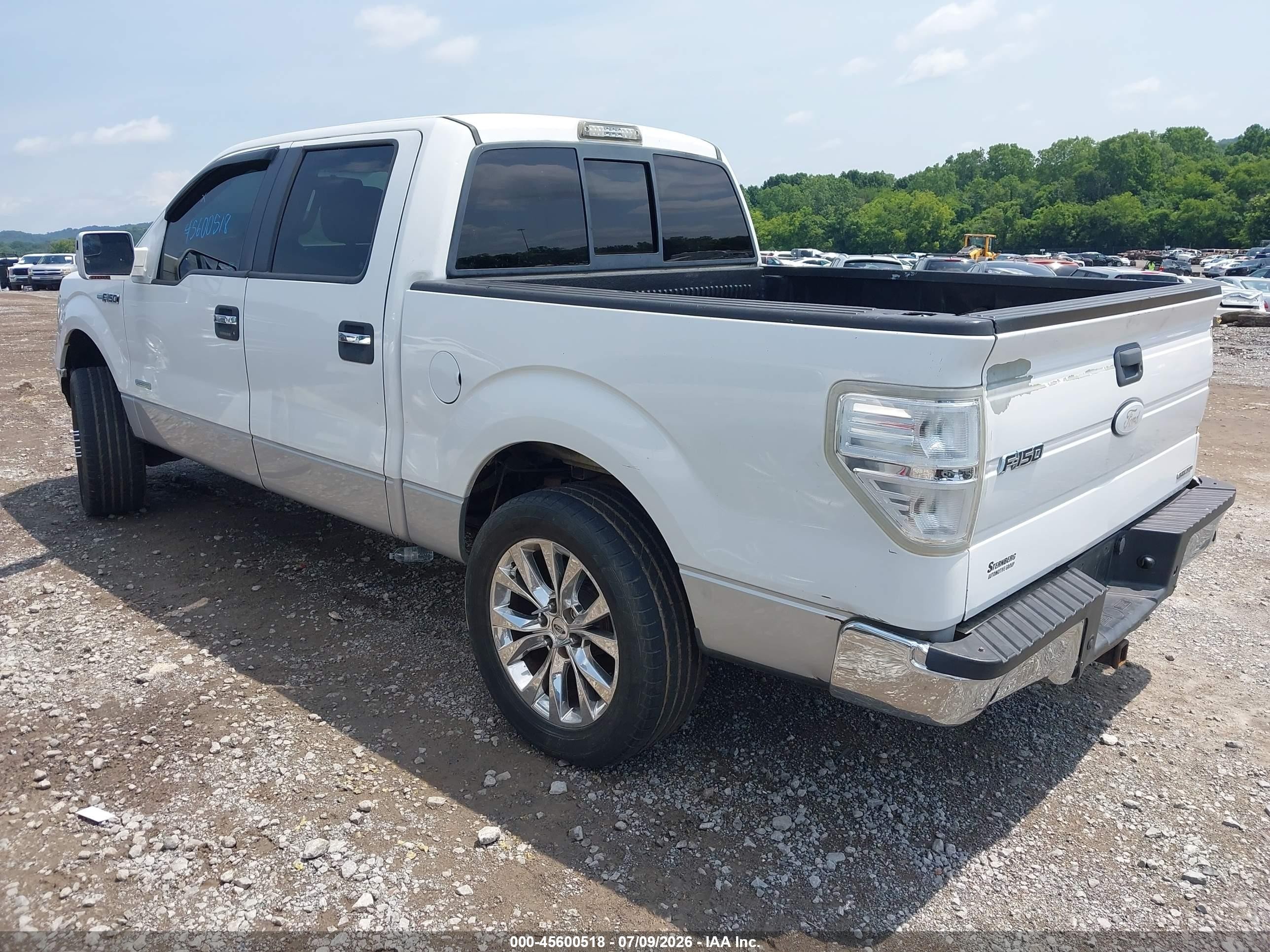 2012 Ford F-150 Xlt White vin: 1FTFW1CT7CFA26617