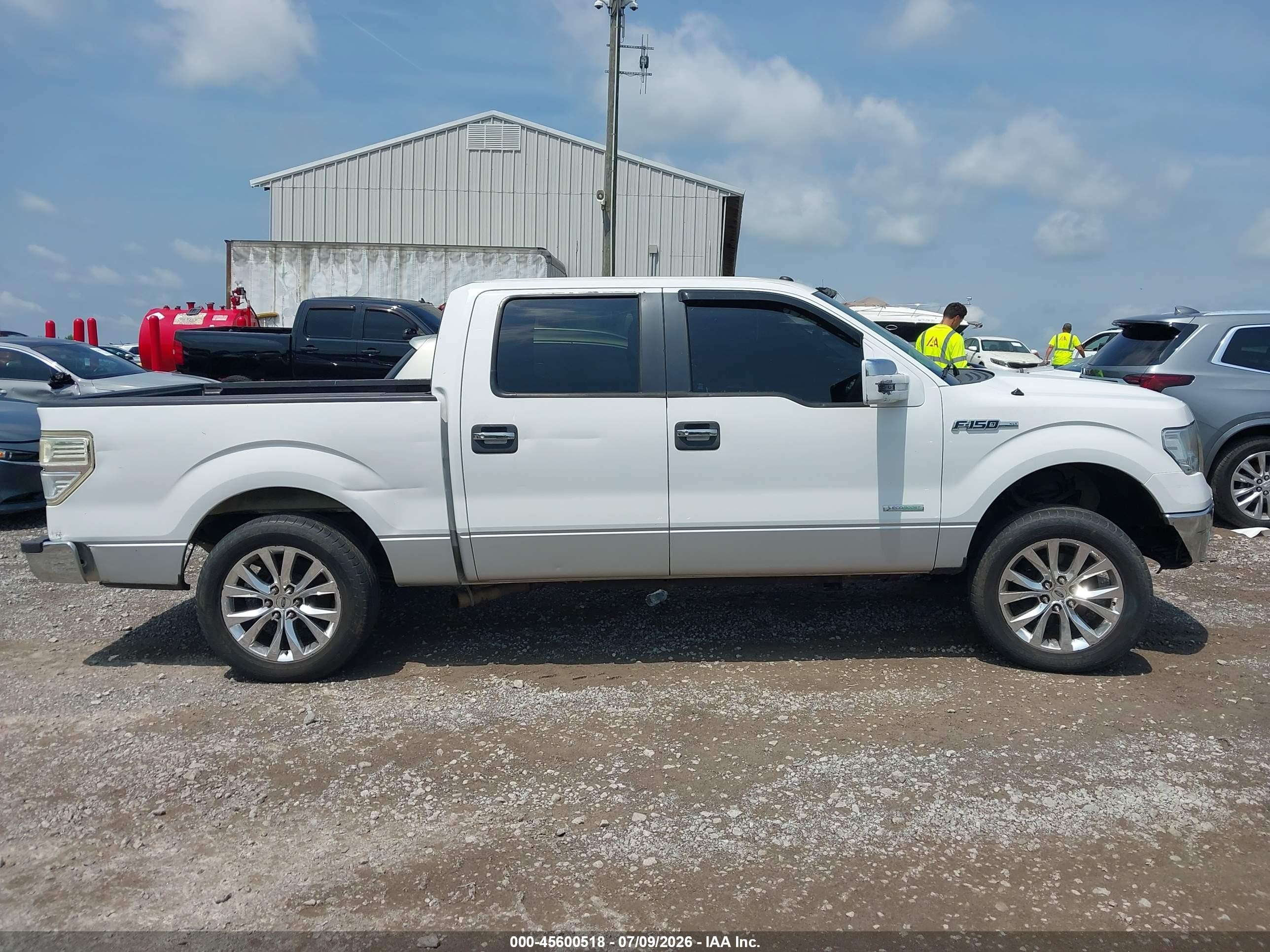 2012 Ford F-150 Xlt White vin: 1FTFW1CT7CFA26617