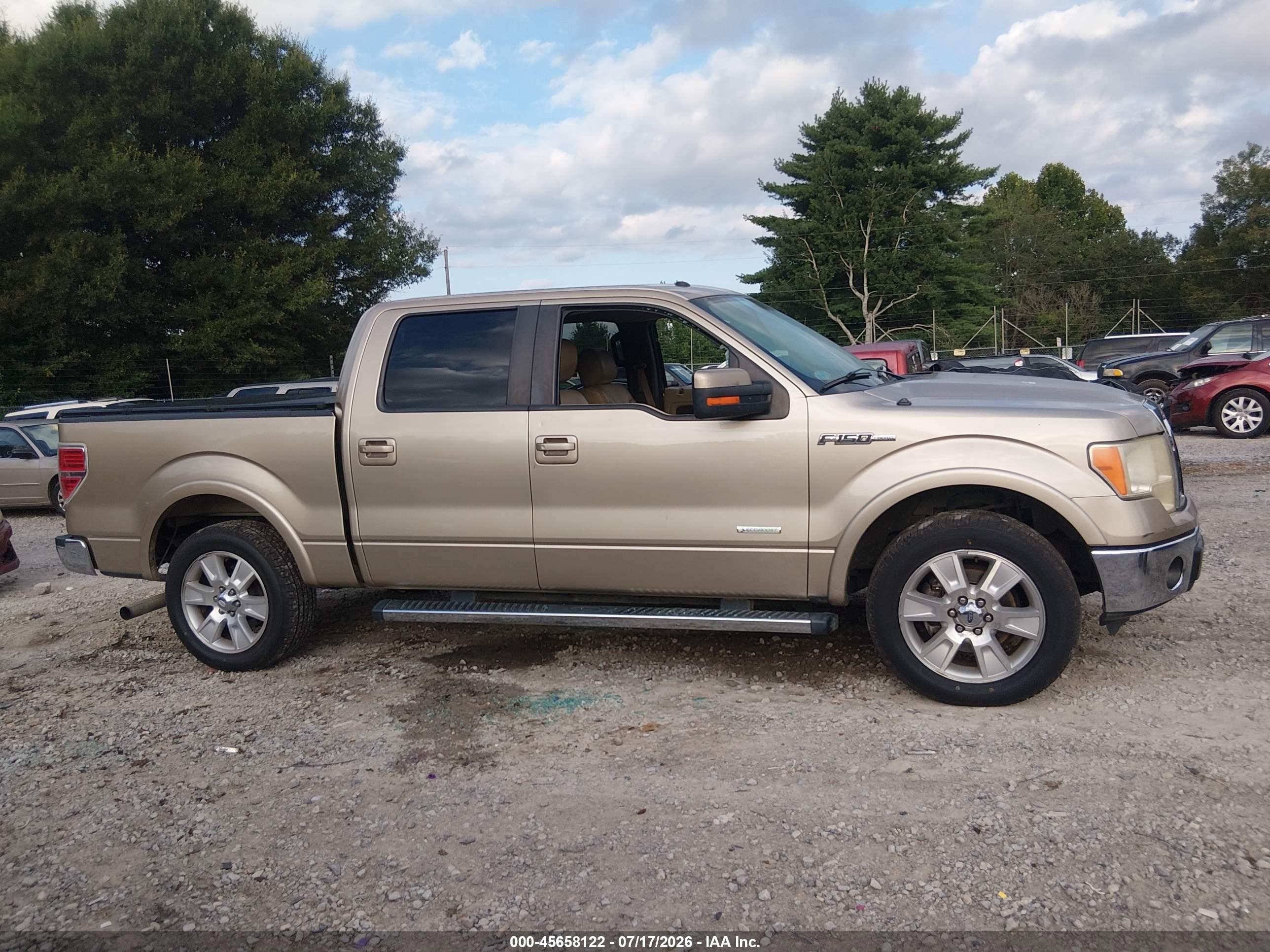 2012 Ford F-150 Lariat Gold vin: 1FTFW1CT7CFB50273