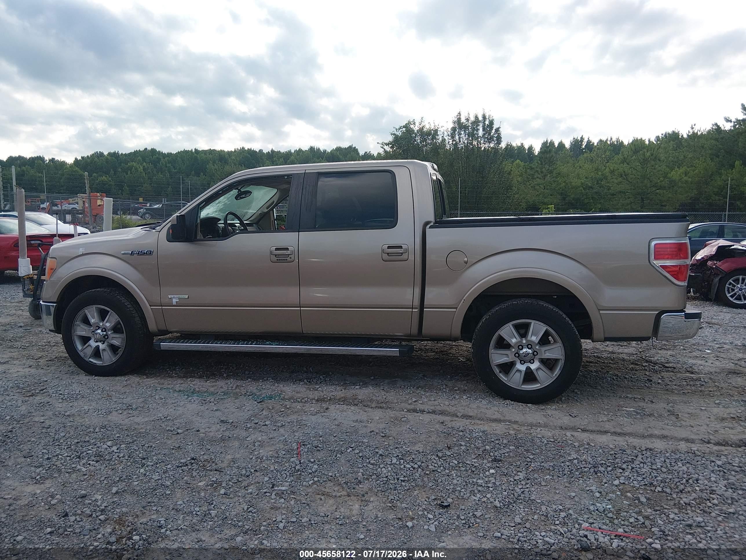 2012 Ford F-150 Lariat Gold vin: 1FTFW1CT7CFB50273