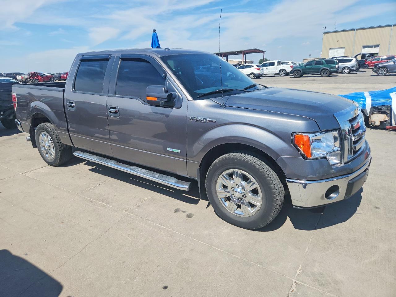 2012 Ford F150 Supercrew Gray vin: 1FTFW1CT7CFC94826