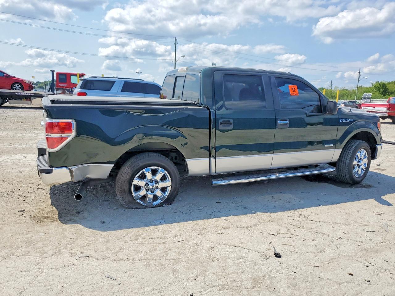 2013 Ford F150 Supercrew Зеленый vin: 1FTFW1CT7DFA14775