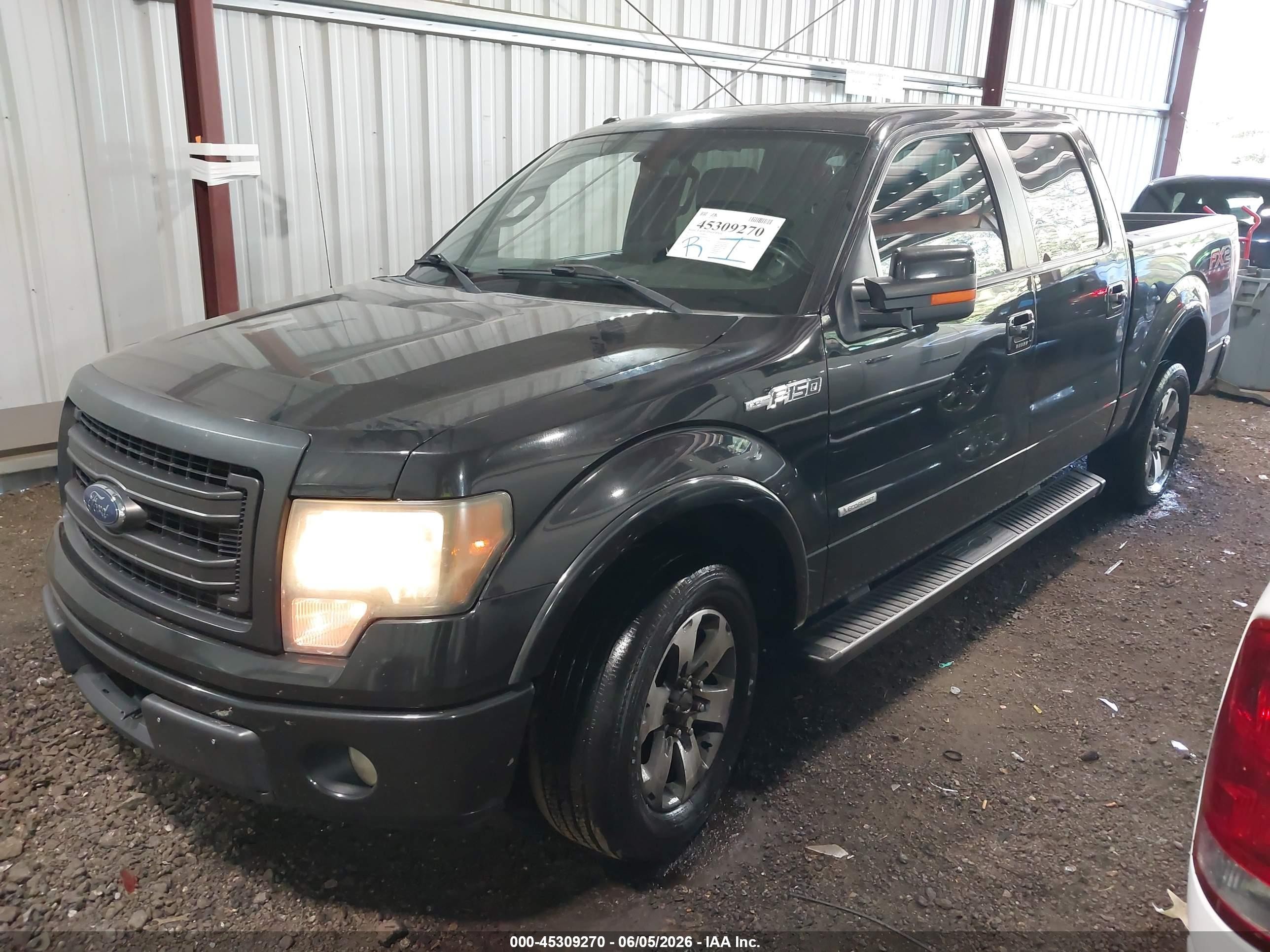 2013 Ford F-150 Fx2 Black vin: 1FTFW1CT7DFD08306