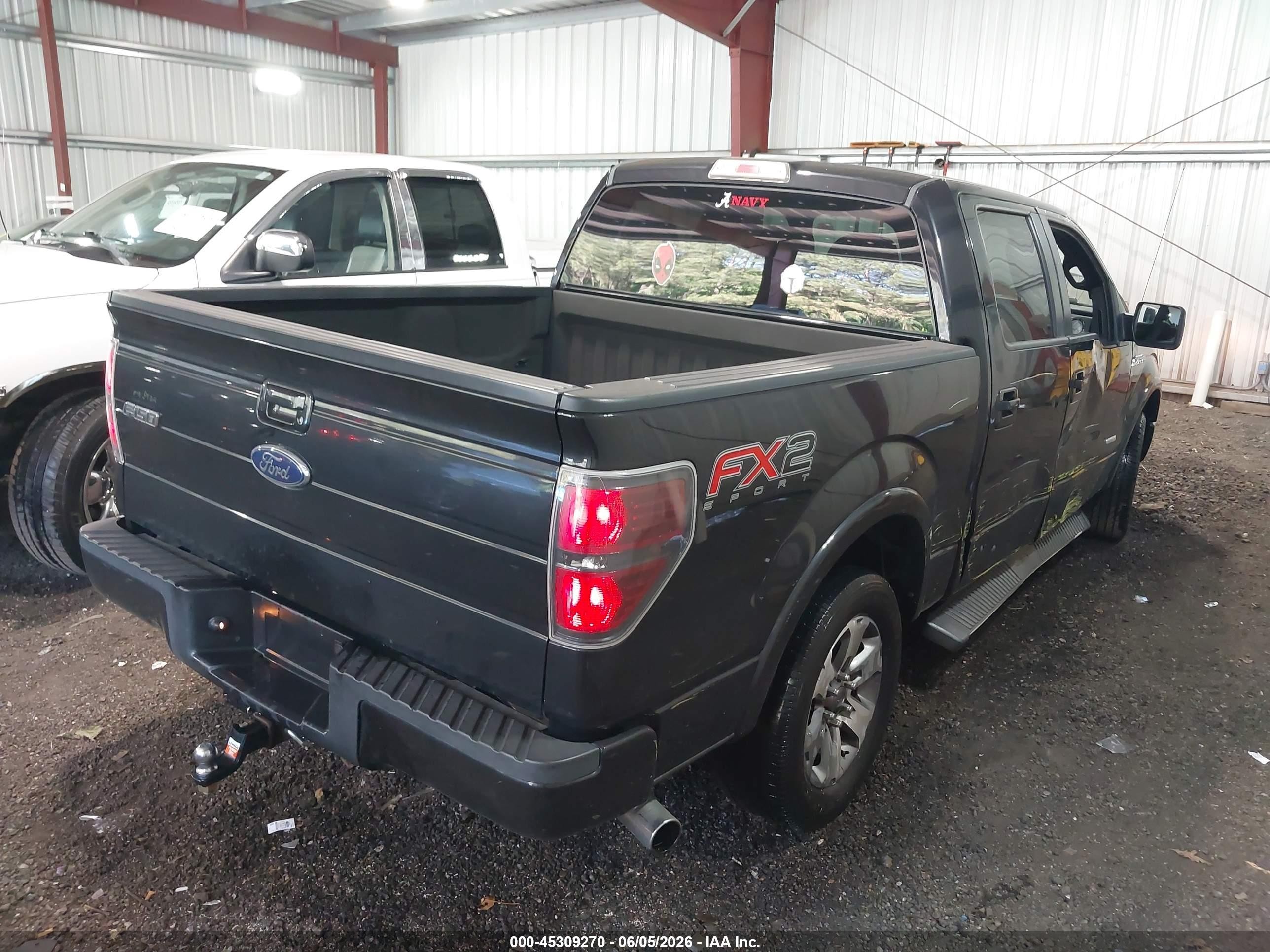 2013 Ford F-150 Fx2 Black vin: 1FTFW1CT7DFD08306