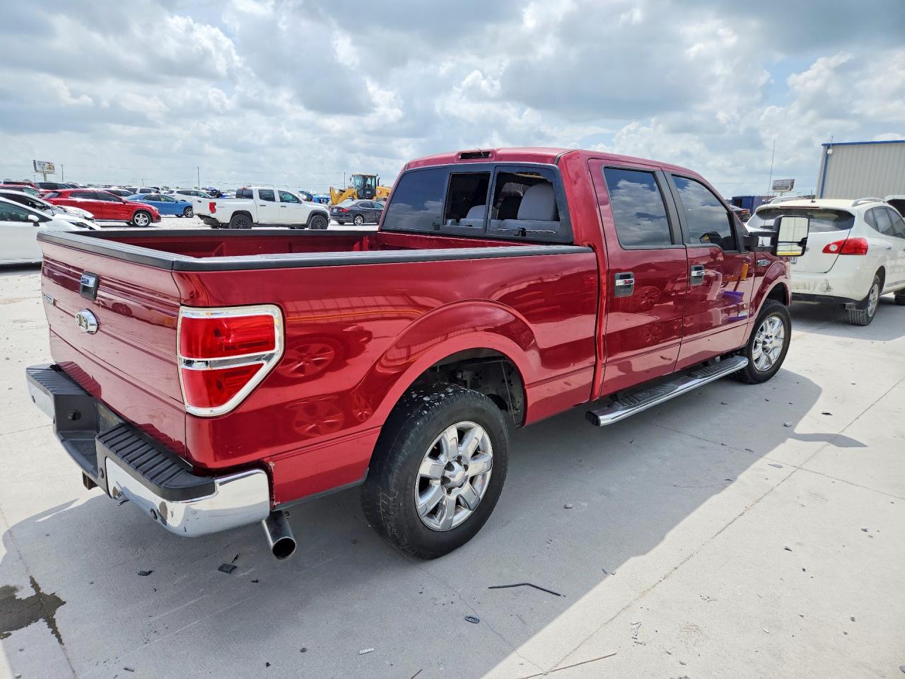 2013 Ford F150 Supercrew Maroon vin: 1FTFW1CT7DKD54189
