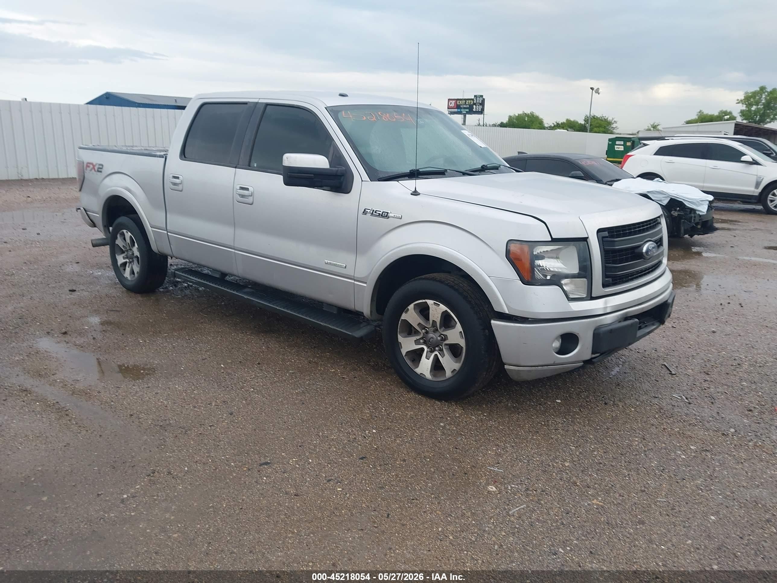 2014 Ford F-150 Fx2 Silver vin: 1FTFW1CT7EKE96575