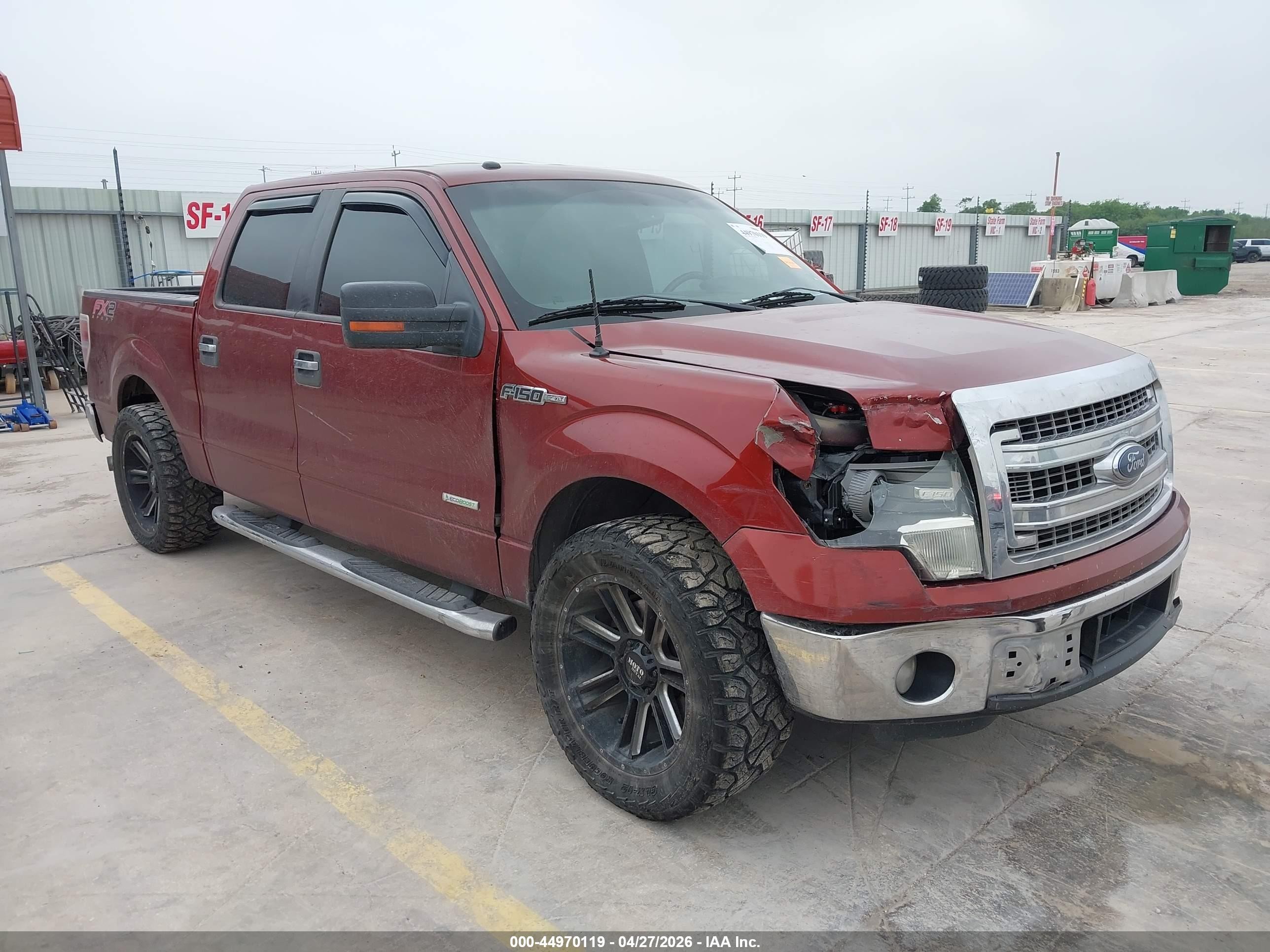 2014 Ford F-150 Xlt Orange vin: 1FTFW1CT7EKF72702