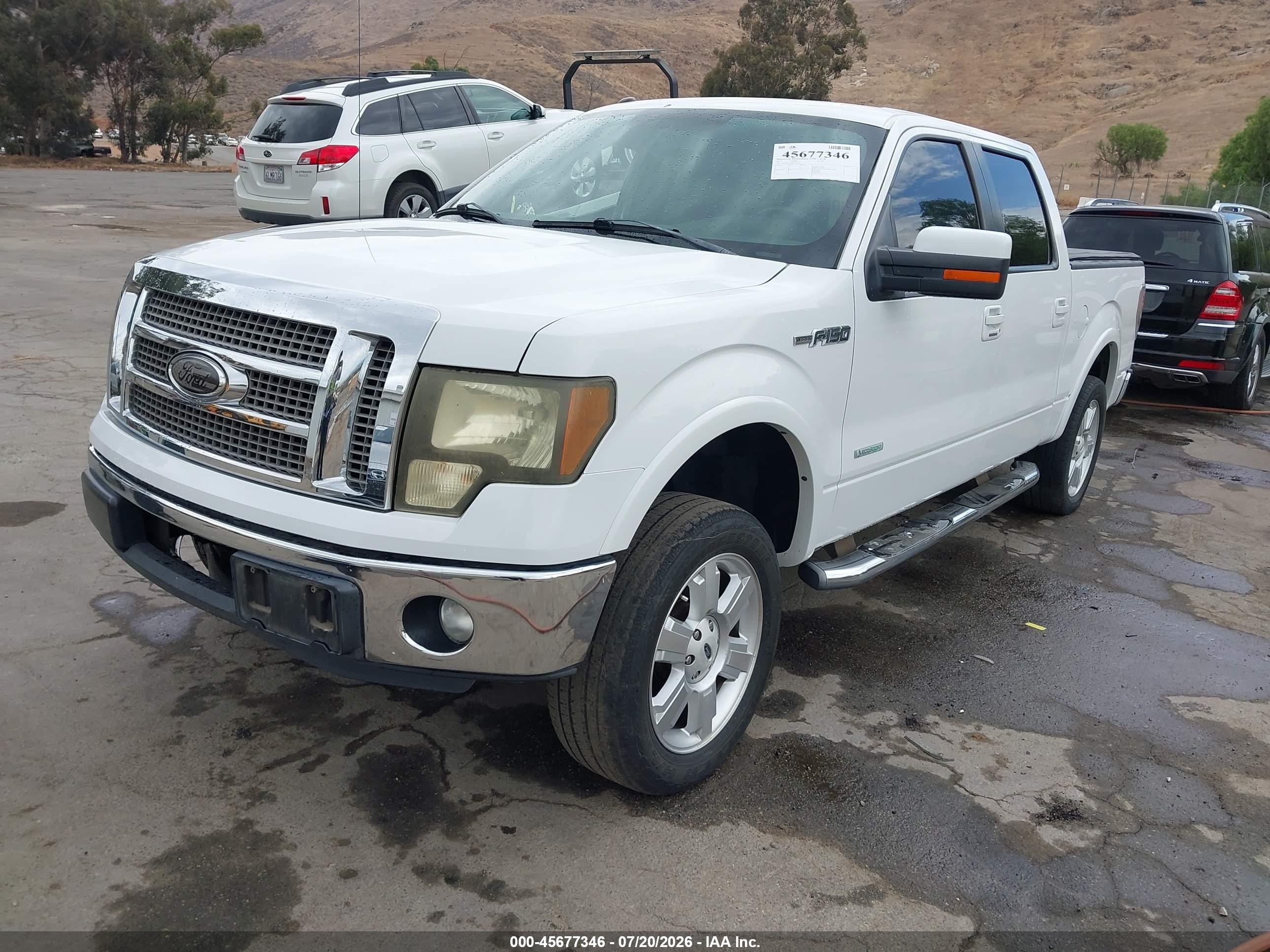 2011 Ford F-150 Lariat White vin: 1FTFW1CT8BFC51479