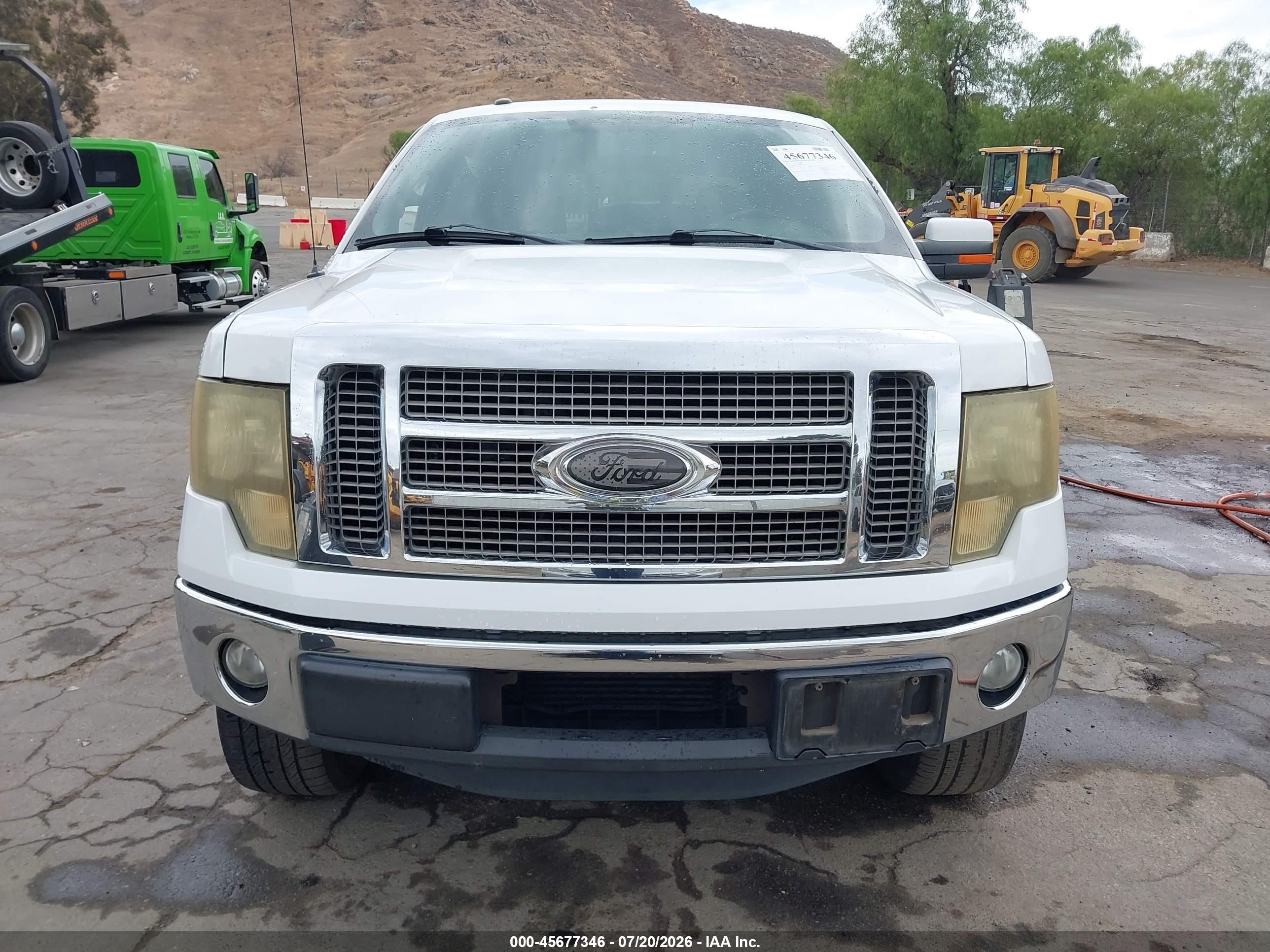 2011 Ford F-150 Lariat White vin: 1FTFW1CT8BFC51479