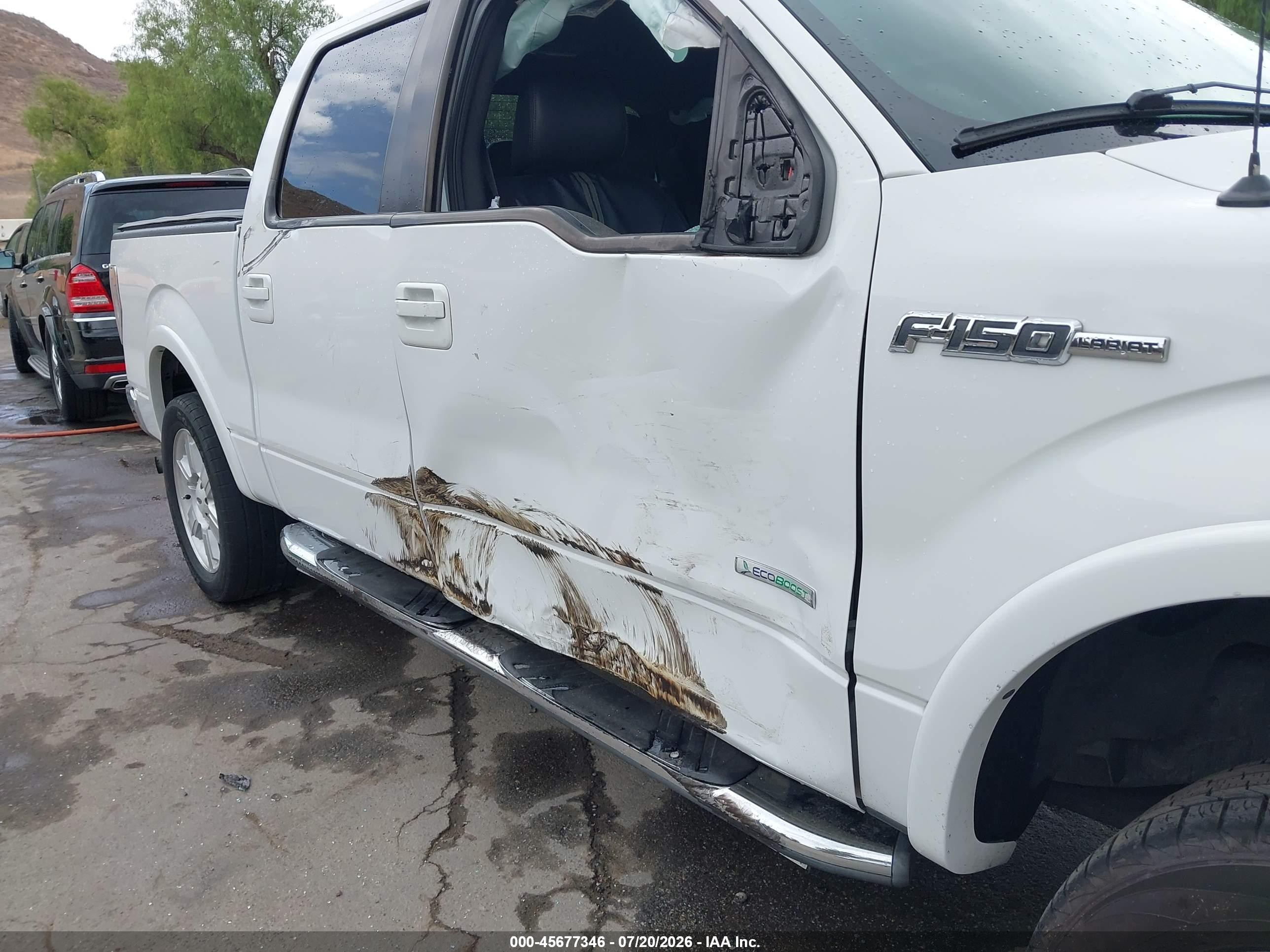 2011 Ford F-150 Lariat White vin: 1FTFW1CT8BFC51479
