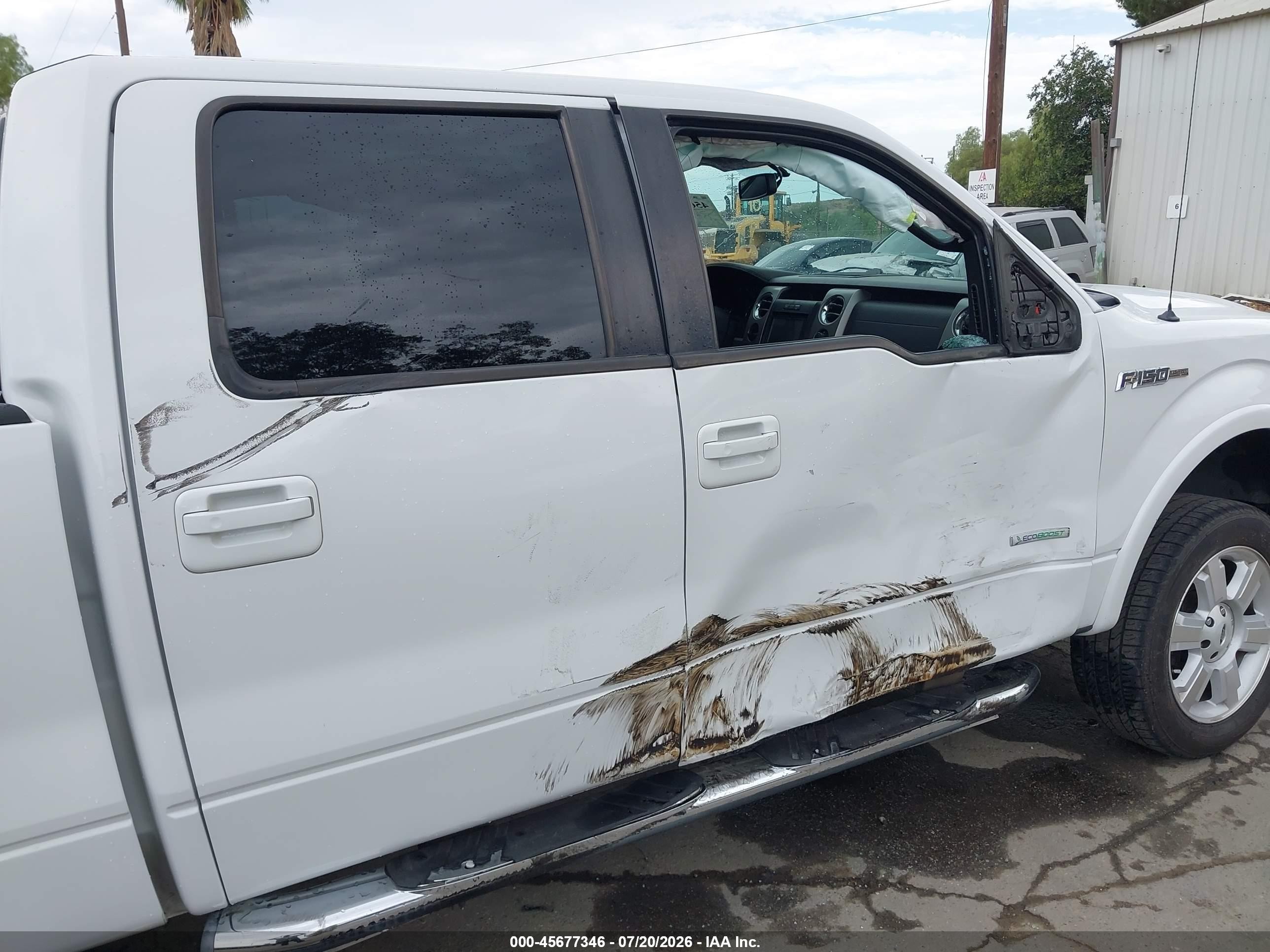 2011 Ford F-150 Lariat White vin: 1FTFW1CT8BFC51479