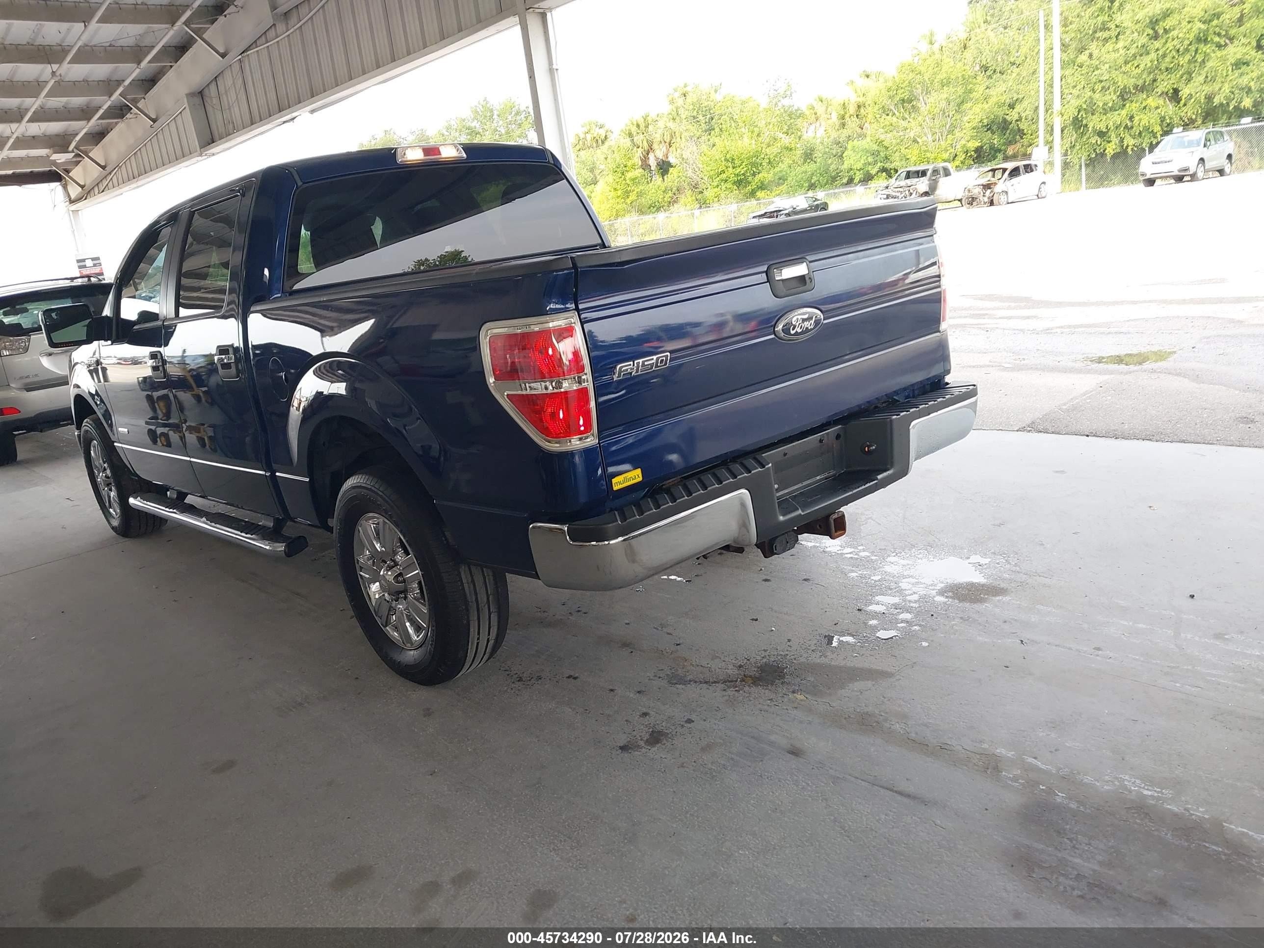 2012 Ford F-150 Xlt Blue vin: 1FTFW1CT8CFA02441
