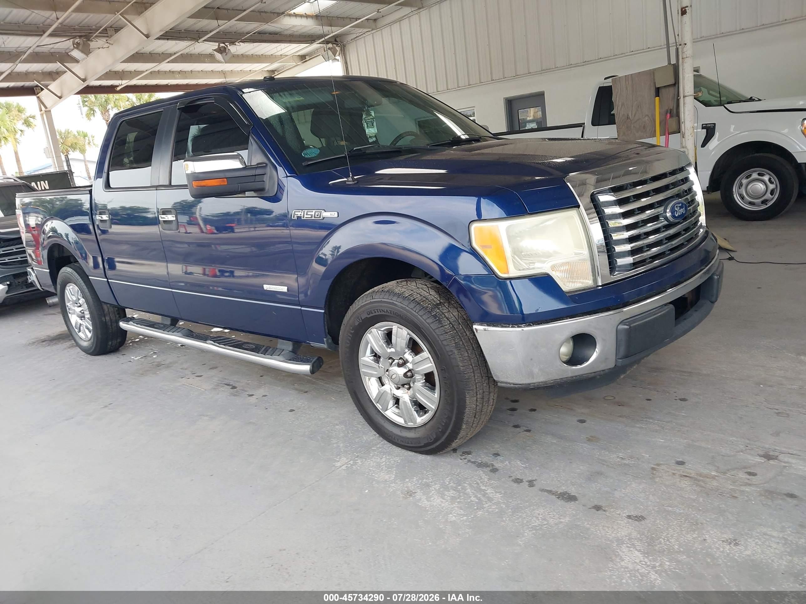 2012 Ford F-150 Xlt Blue vin: 1FTFW1CT8CFA02441